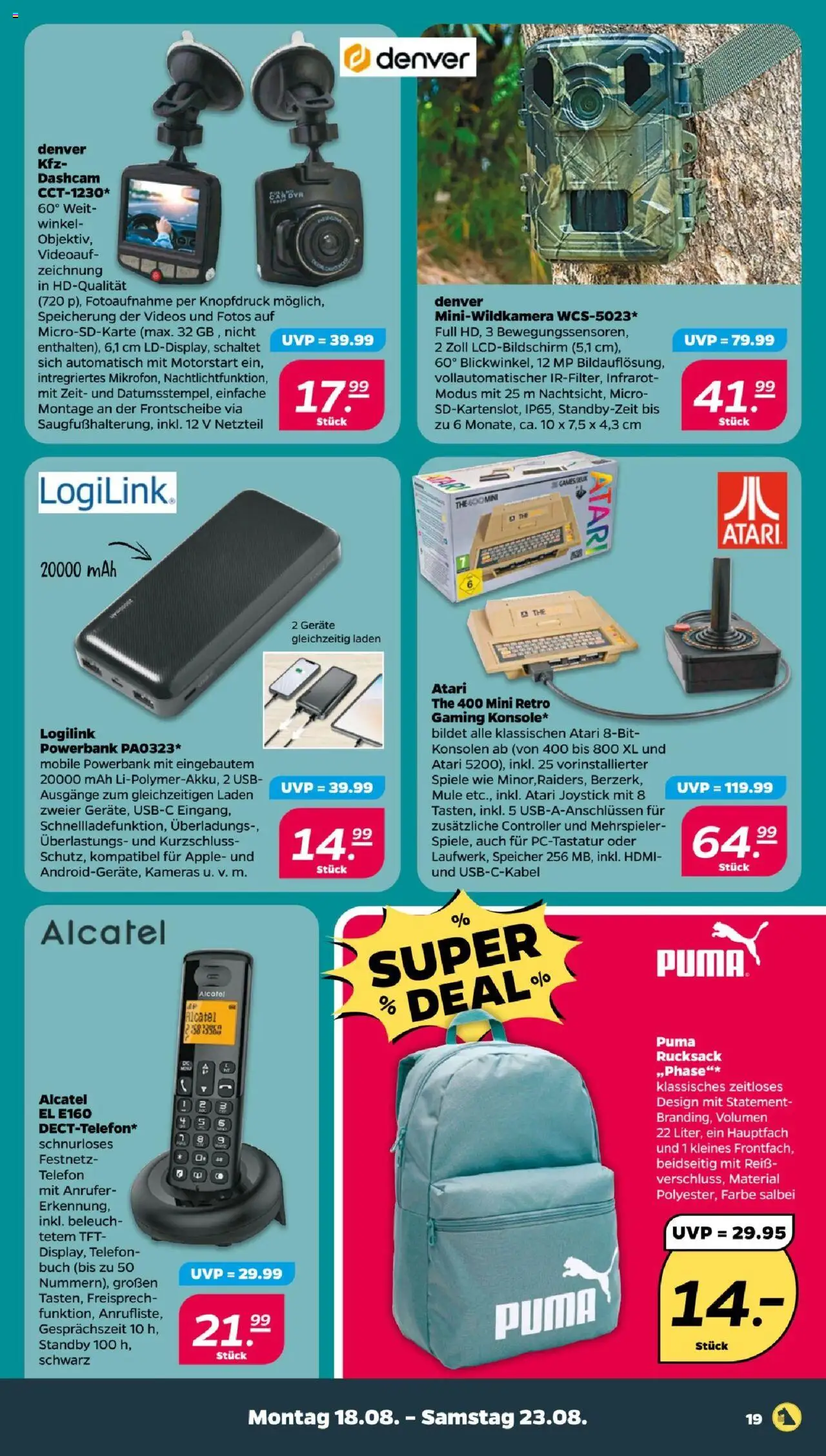 Netto Prospekt 	 - gültig ab dem 18.08.2025 | Seite: 21 | Produkte: USB, Apple, Rucksack, Powerbank