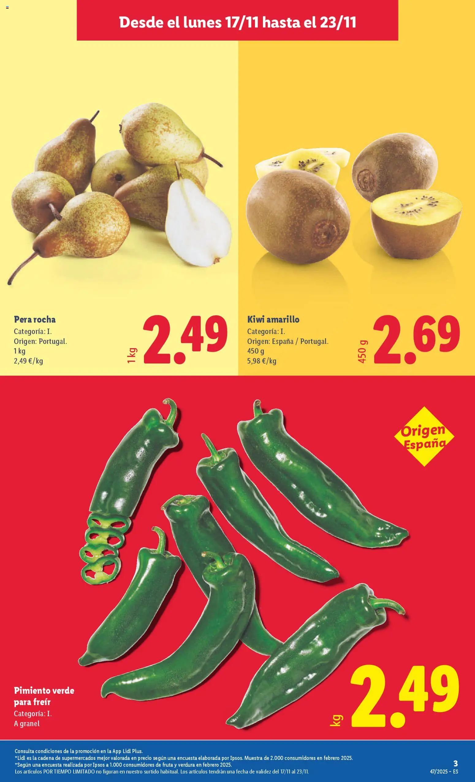 Lidl folleto │ válido desde el 17.11.2025 | Página: 3 | Productos: Κάδος απορρυμάτων, Kiwi