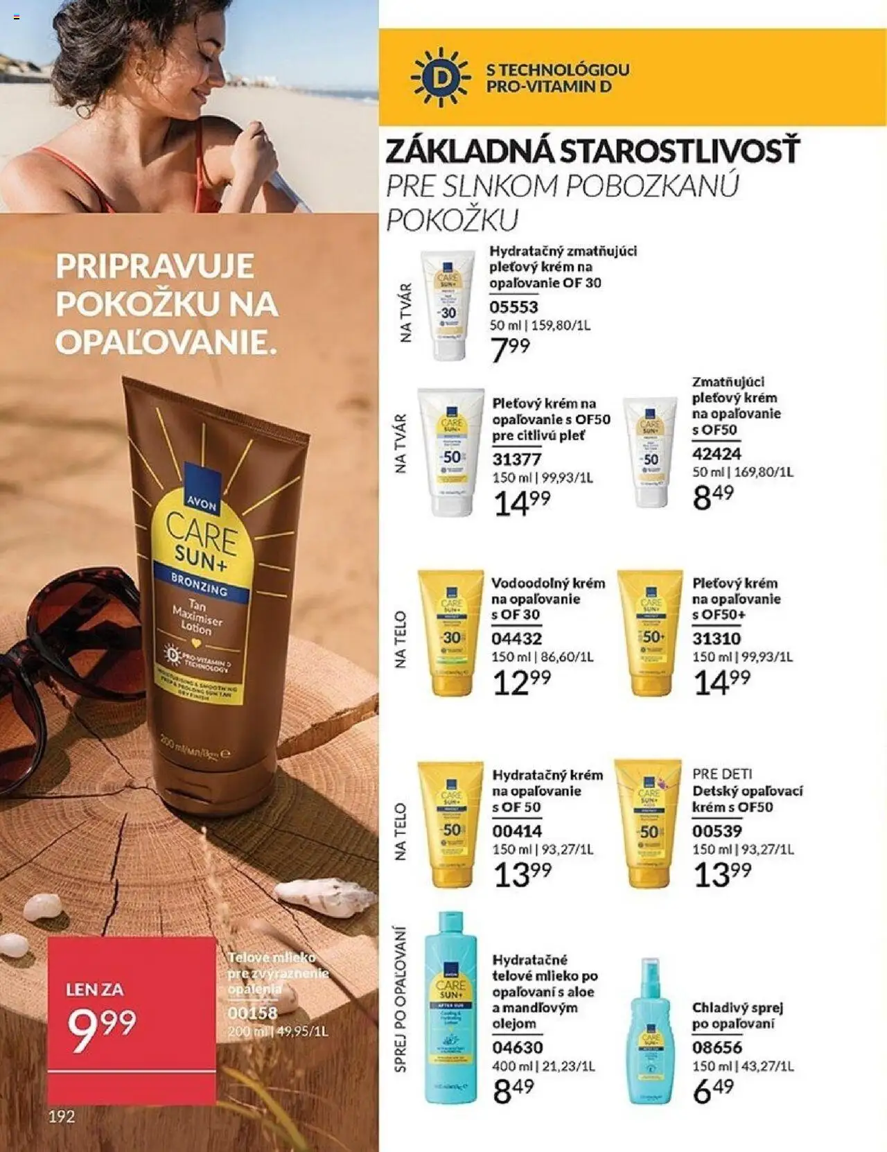 Nové Avon akcie – leták je platný od 01.10.2025 | Strana: 192 | Produkty: Mlieko, Telové mlieko, Krém