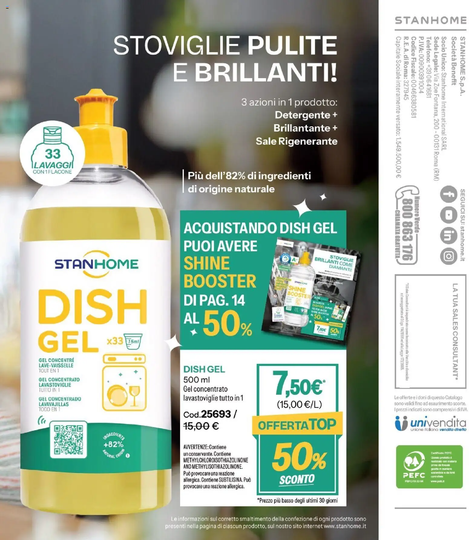 Volantino Stanhome del 21.04.2026 | Pagina: 112 | Prodotti: Detergente, Sale, Lavastoviglie
