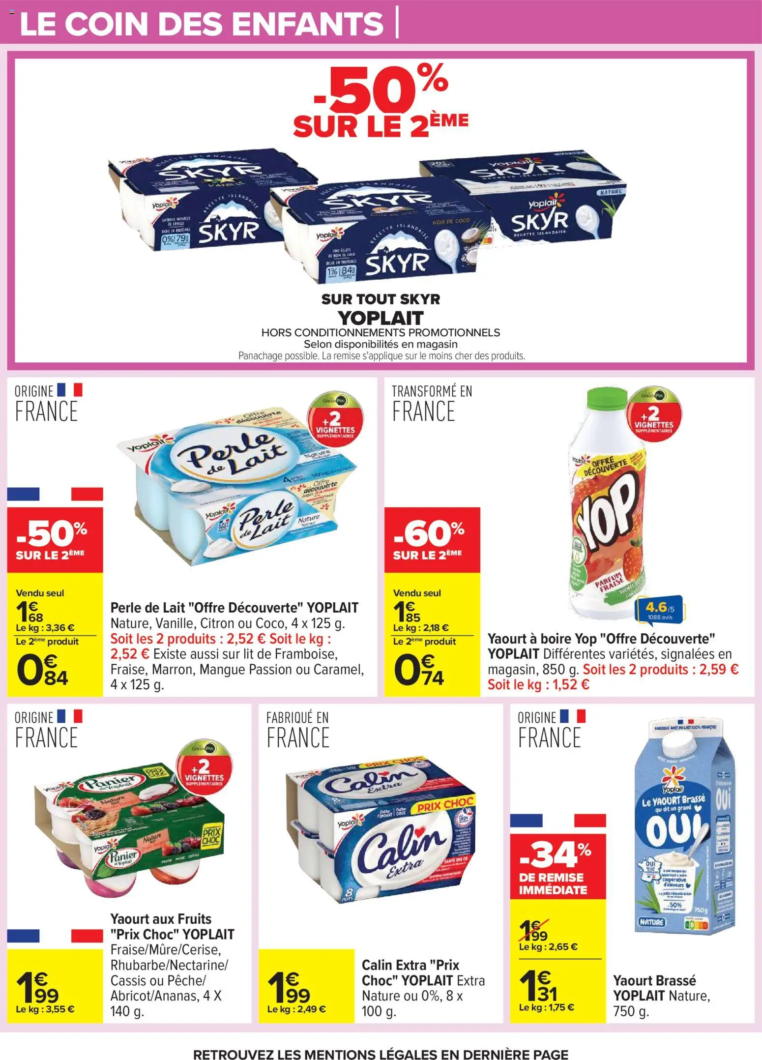 {H1} | Page: 9 | Produits: Mangue, Noix de coco, Parfum, Yaourt