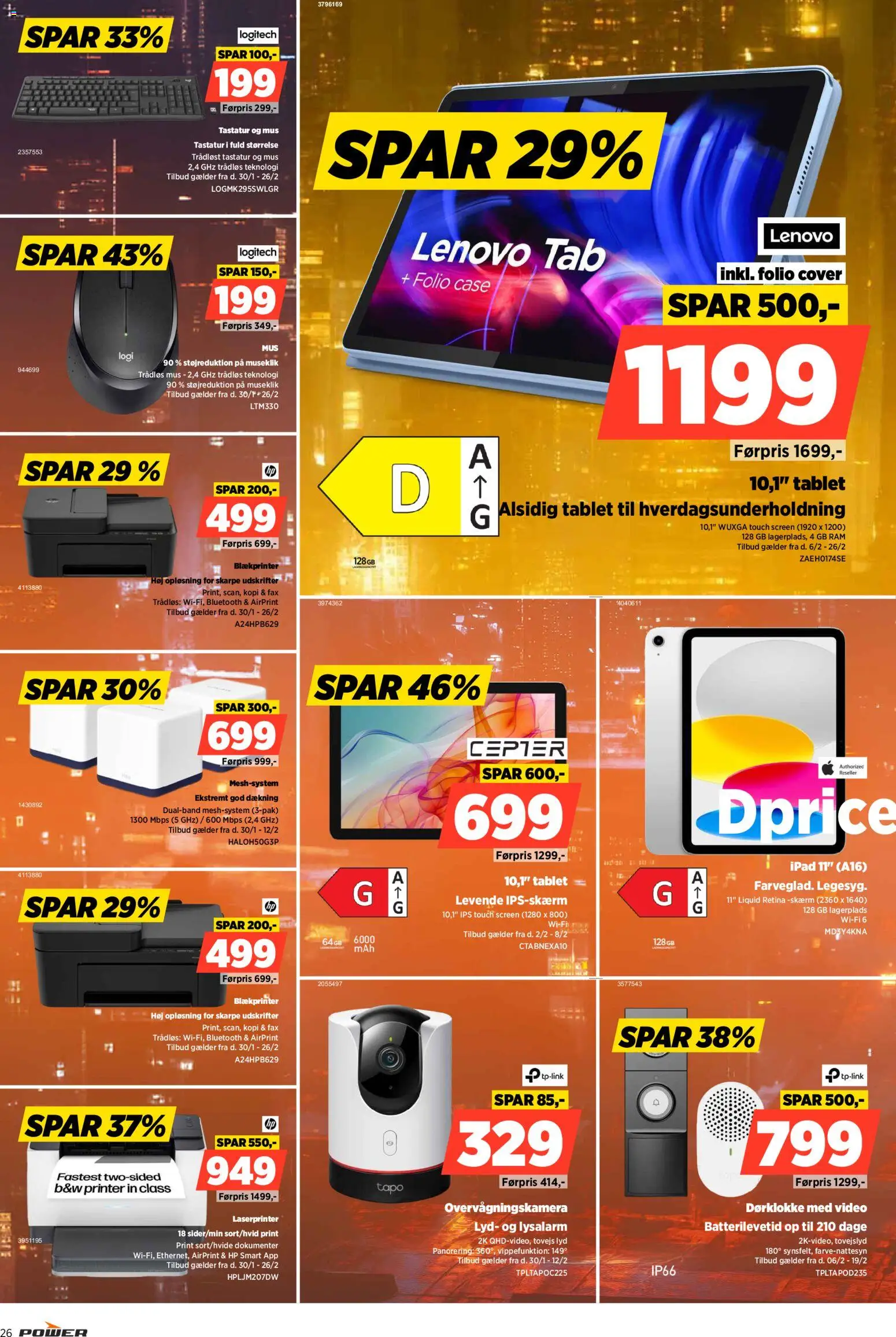 Power tilbudsavis – gyldig fra 13.02.2026 | Side: 26 | Produkter: Mus, Tastatur, Lyd, Video