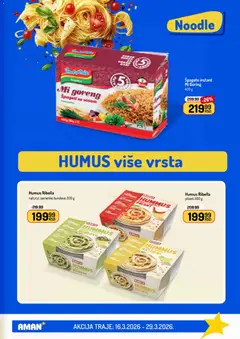 Aman katalog - pregled Aman kataloga - važi od 16.03.2026 | Strana: 23 | Proizvode: Hummus, Špageti