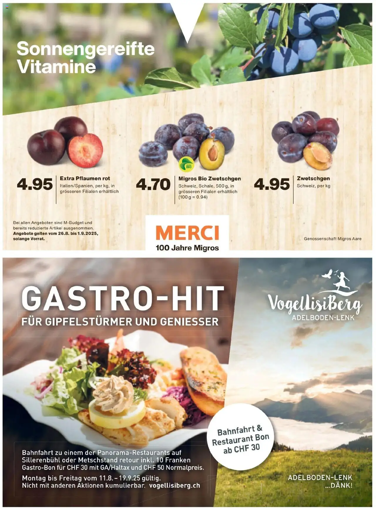 Migros - Magazin ab 25.08.2025 | Seite: 38 | Produkte: Zwetschgen
