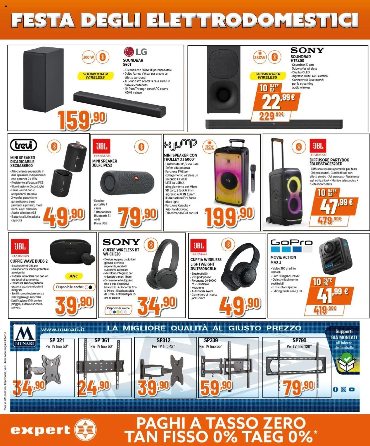 Volantino Expert del 12.03.2026 | Pagina: 20 | Prodotti: Auricolari, MP3, Cuffie, Batteria