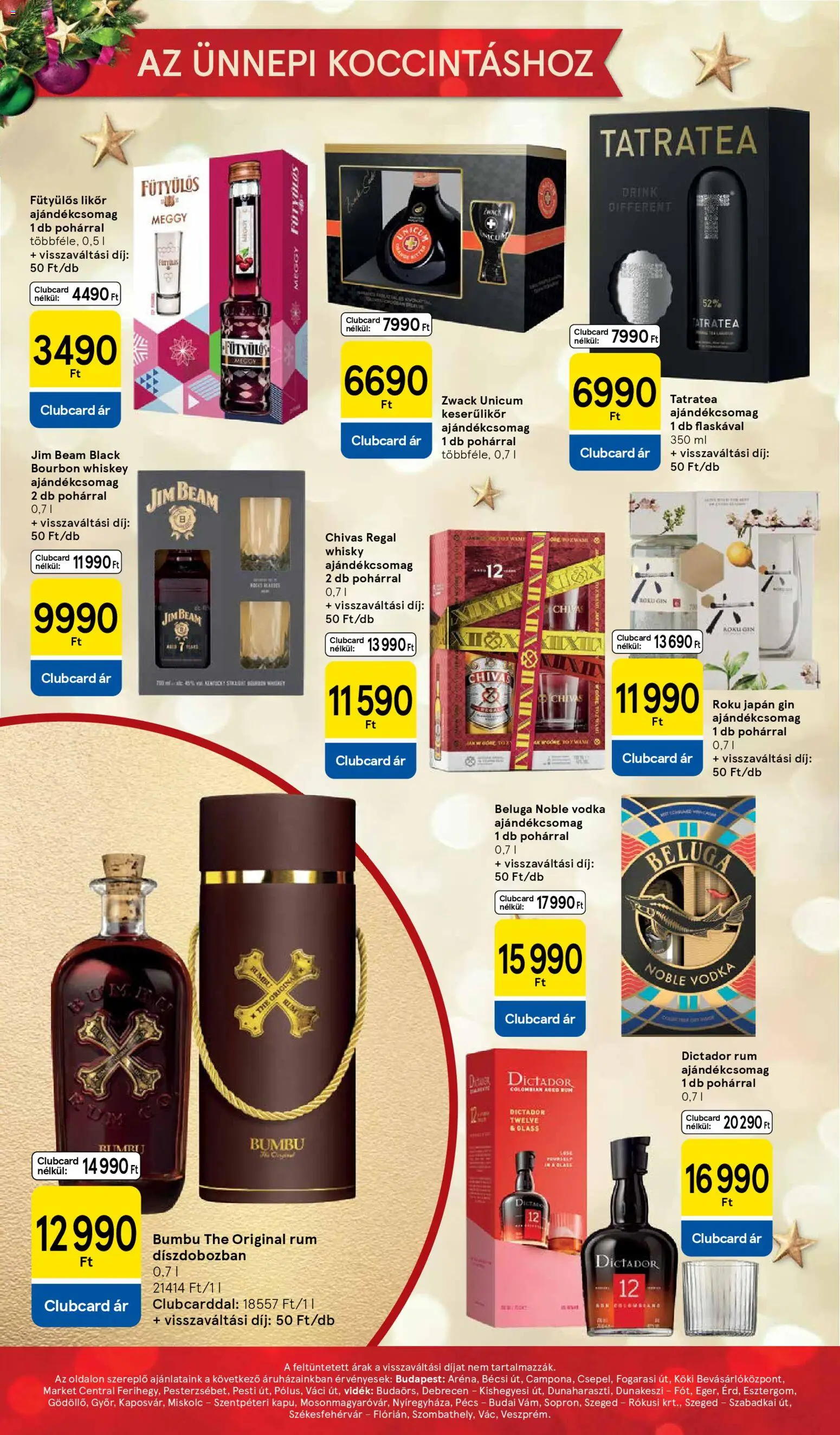 Tesco akciós ujság - amely érvényes a következő dátumtól: 26.11.2025 | Oldal: 8 | Termékek: Meggy, Bourbon, Rum, Likőr