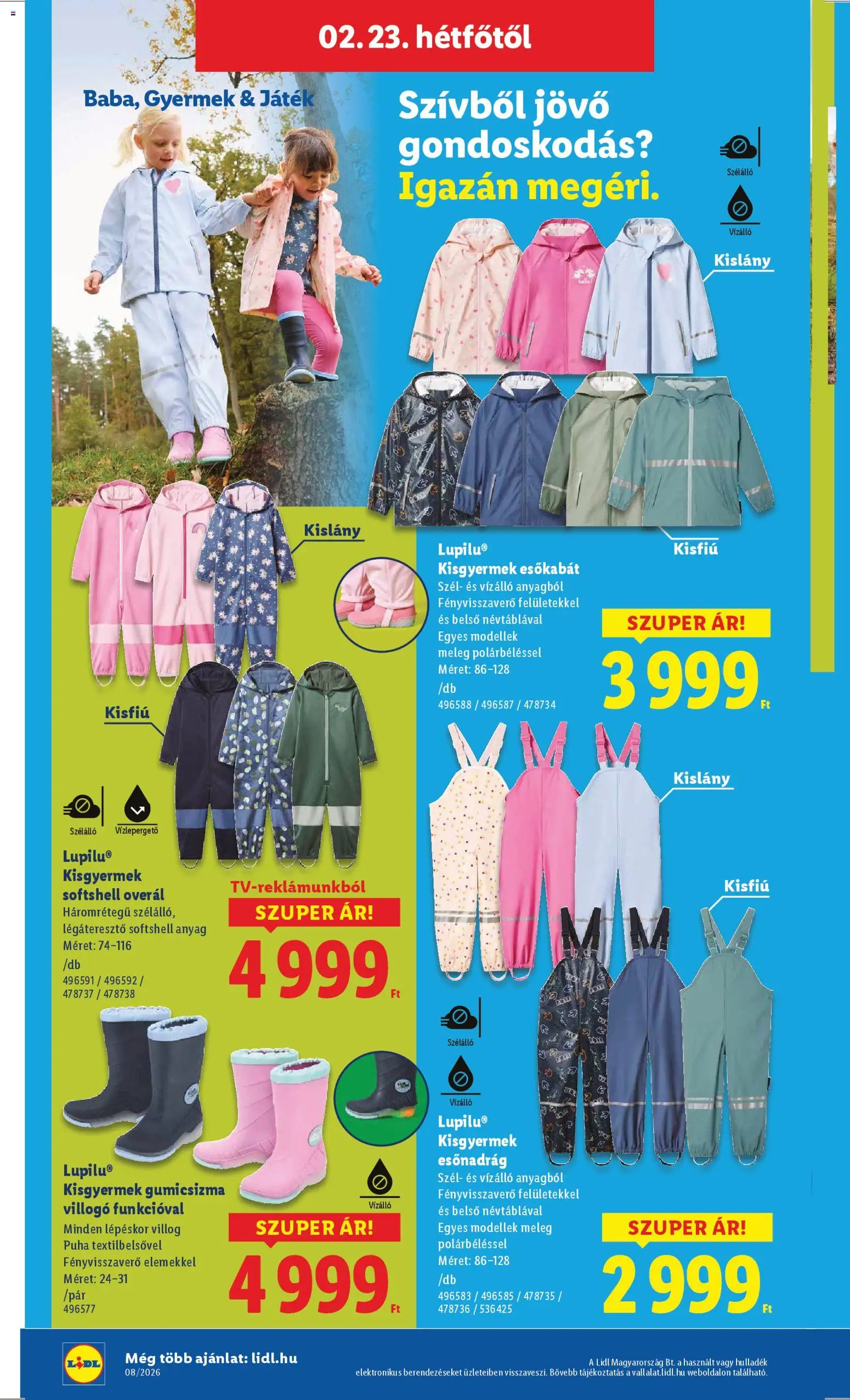 Lidl akciós ujság - amely érvényes a következő dátumtól: 19.02.2026 | Oldal: 44