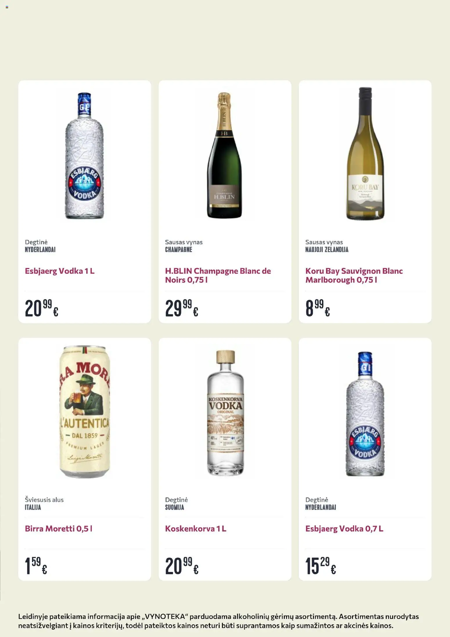 VYNOTEKA akcijos nuo 23.03.2026 | Puslapis: 2 | Prekių: Degtinė, Vynas, Alus