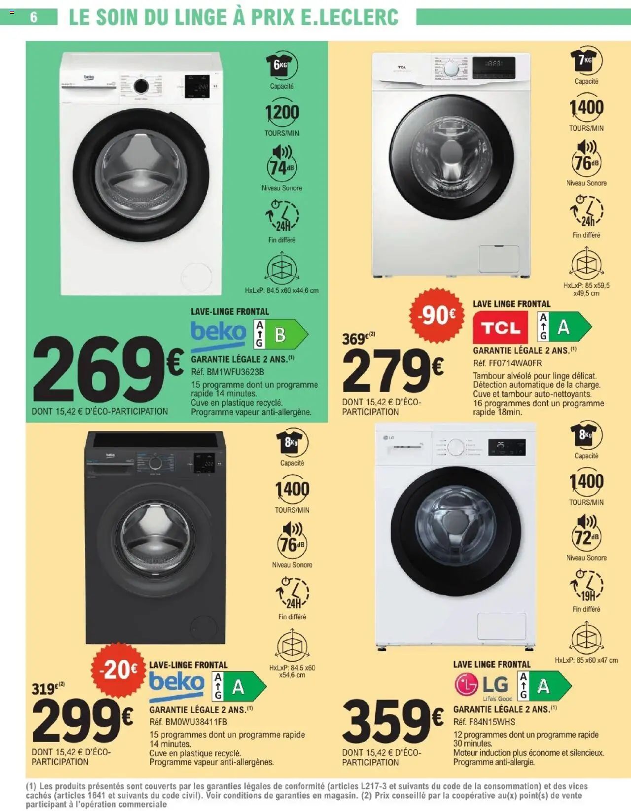  | Page: 6 | Produits: Lave linge