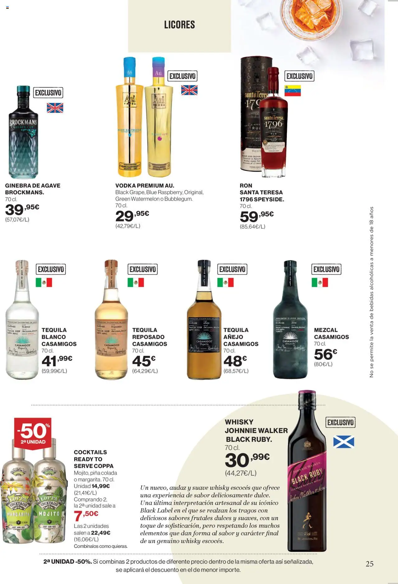 Supercor Canarias │ válido desde el 11.09.2025 | Página: 25 | Productos: Piña, Ginebra, Vodka, Whisky