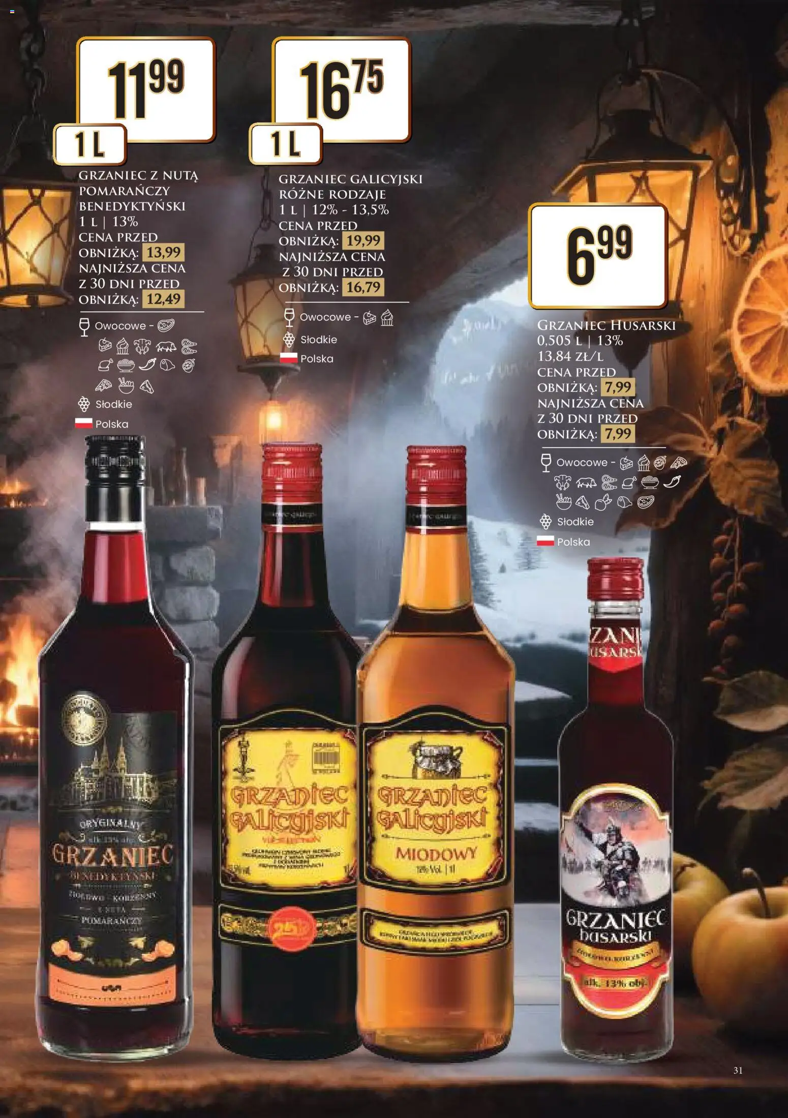 Dino Gazetka alkoholowa od 21.11.2025 | Strona: 31 | Produkty: Grzaniec galicyjski