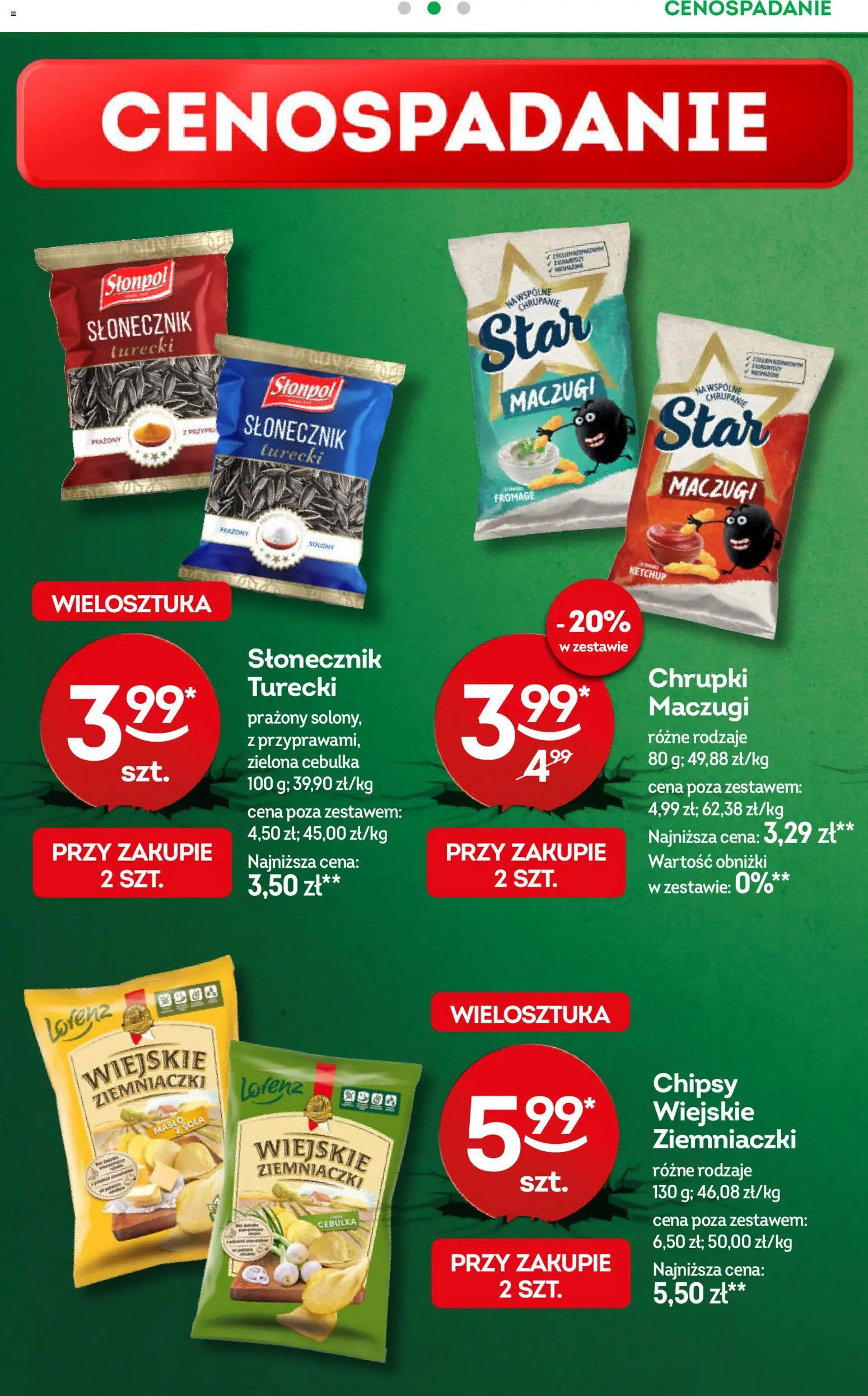 Żabka gazetka od 08.04.2026 | Strona: 12 | Produkty: Chipsy, Chrupki, Ziemniaczki, Słonecznik