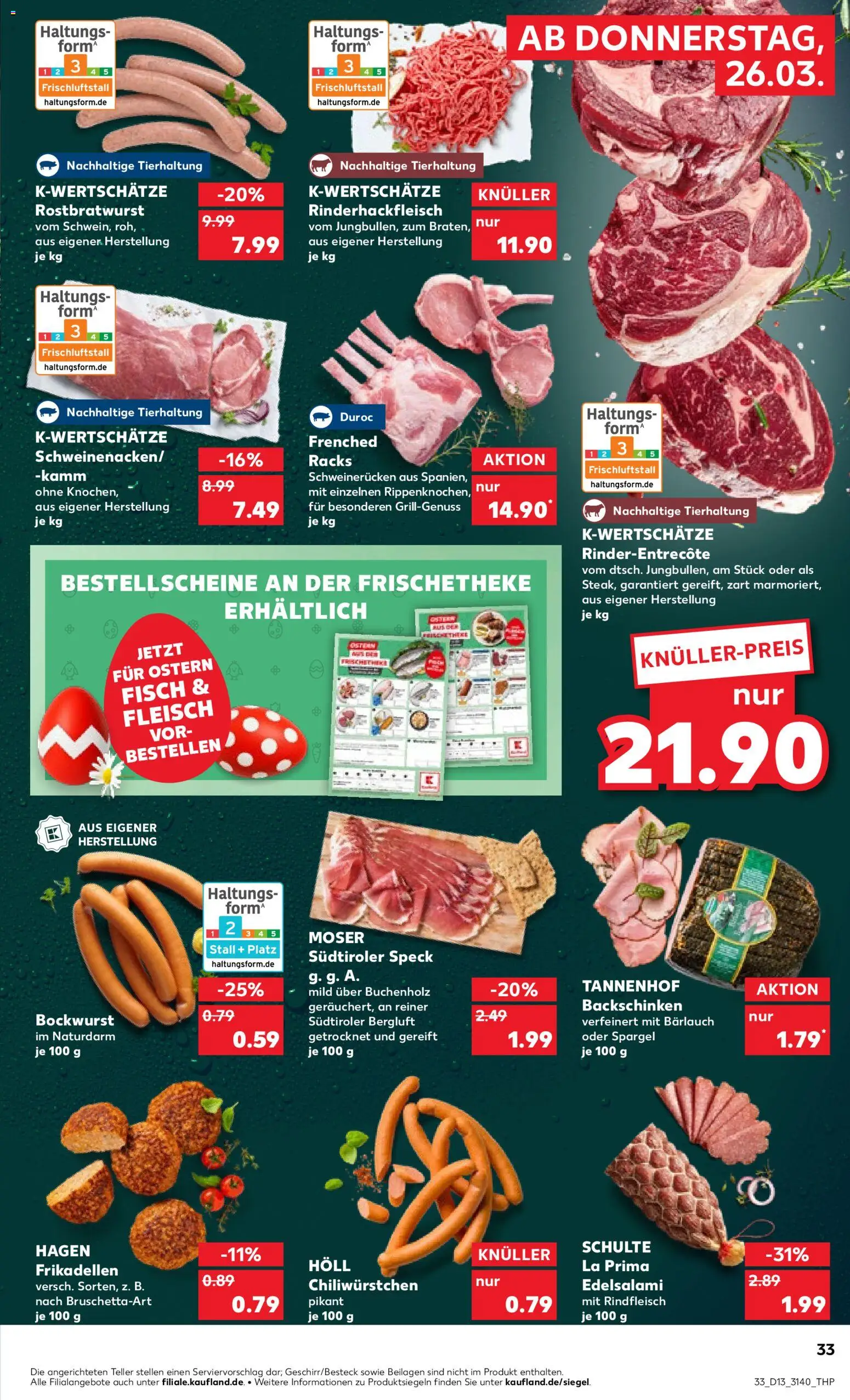 Kaufland Prospekt Leipzig	 – gültig ab 26.03.2026 | Seite: 33 | Produkte: Fisch, Chili, Salami, Fleisch