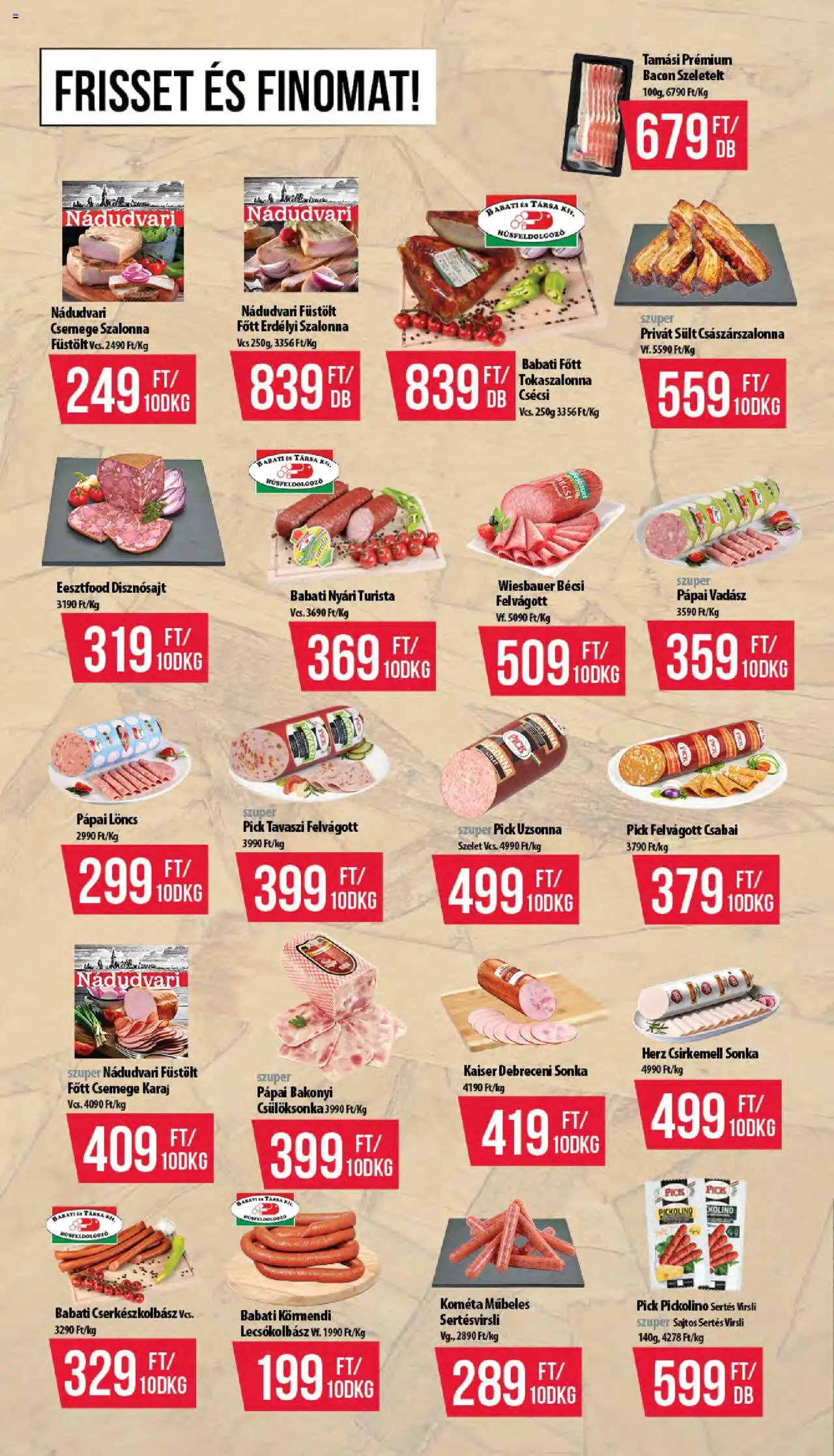 COOP akciós ujság - amely érvényes a következő dátumtól: 16.10.2025 | Oldal: 2 | Termékek: Pick, Löncs, Bacon, Lecsókolbász