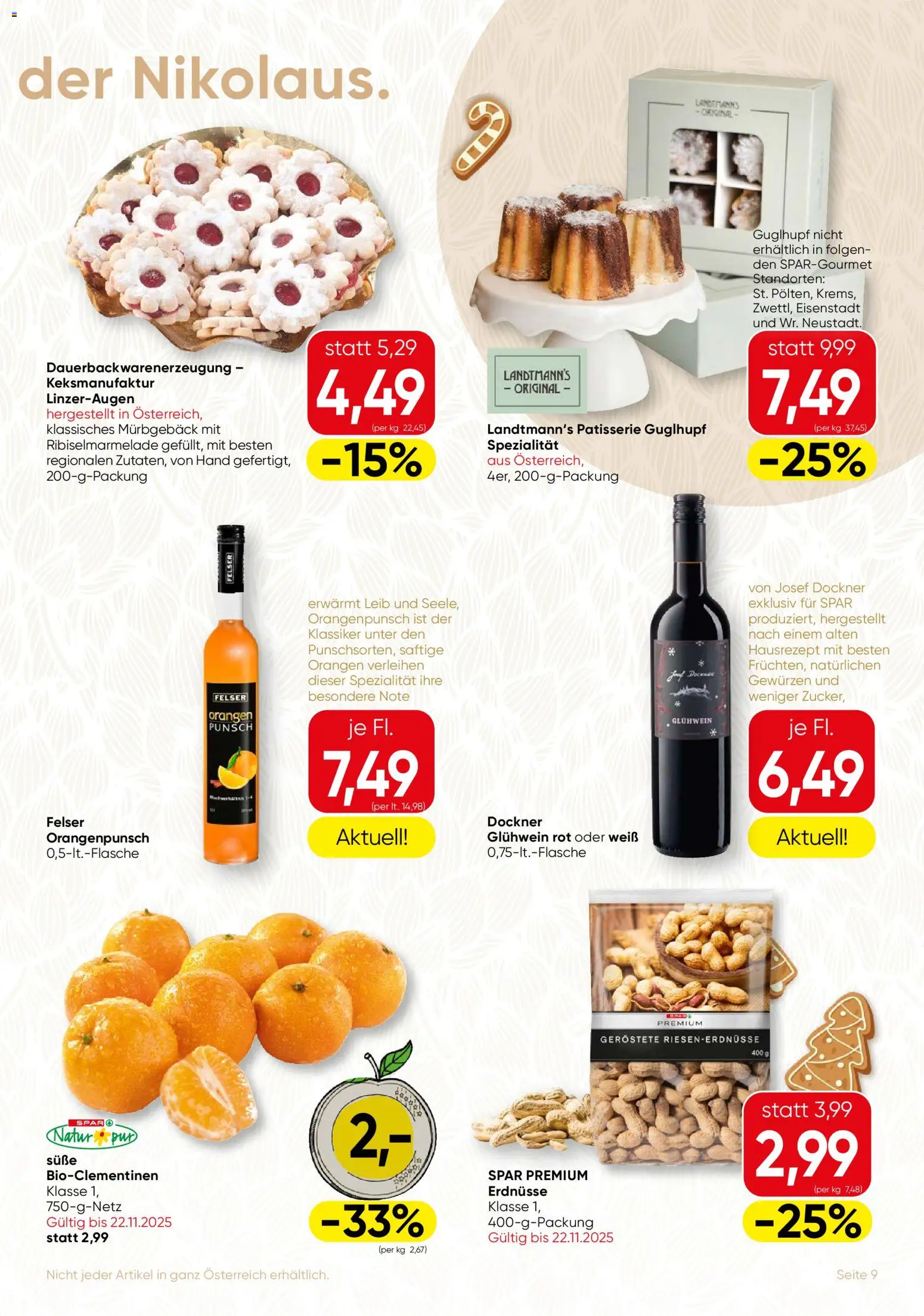 SPAR Gourmet Flugblatt gültig ab 20.11.2025 | Seite: 9