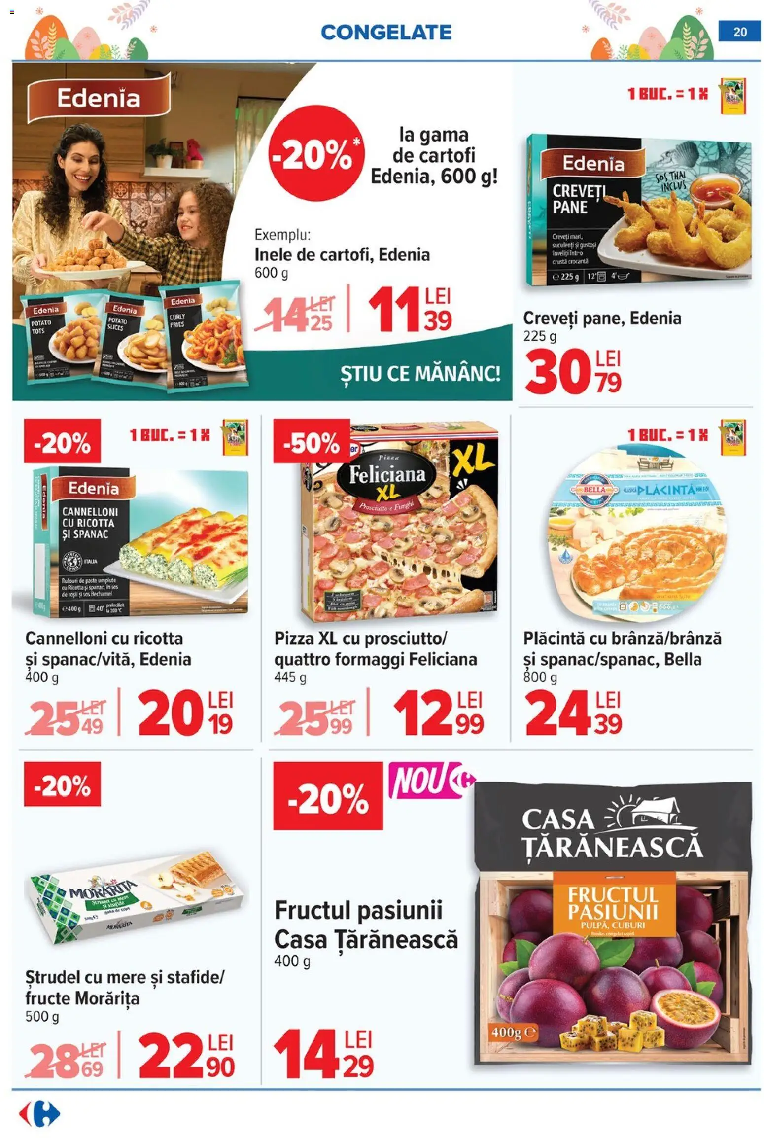 Noul catalog Carrefour – valabil de la 06.04.2026 | Pagină: 26 | Produse: Plăcintă, Ștrudel, Cartofi, Sos