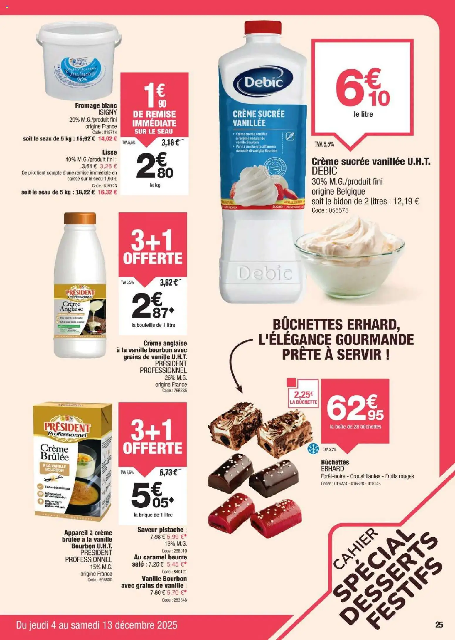 {H1} | Page: 25 | Produits: Fromage blanc, Beurre, Fromage, Crème