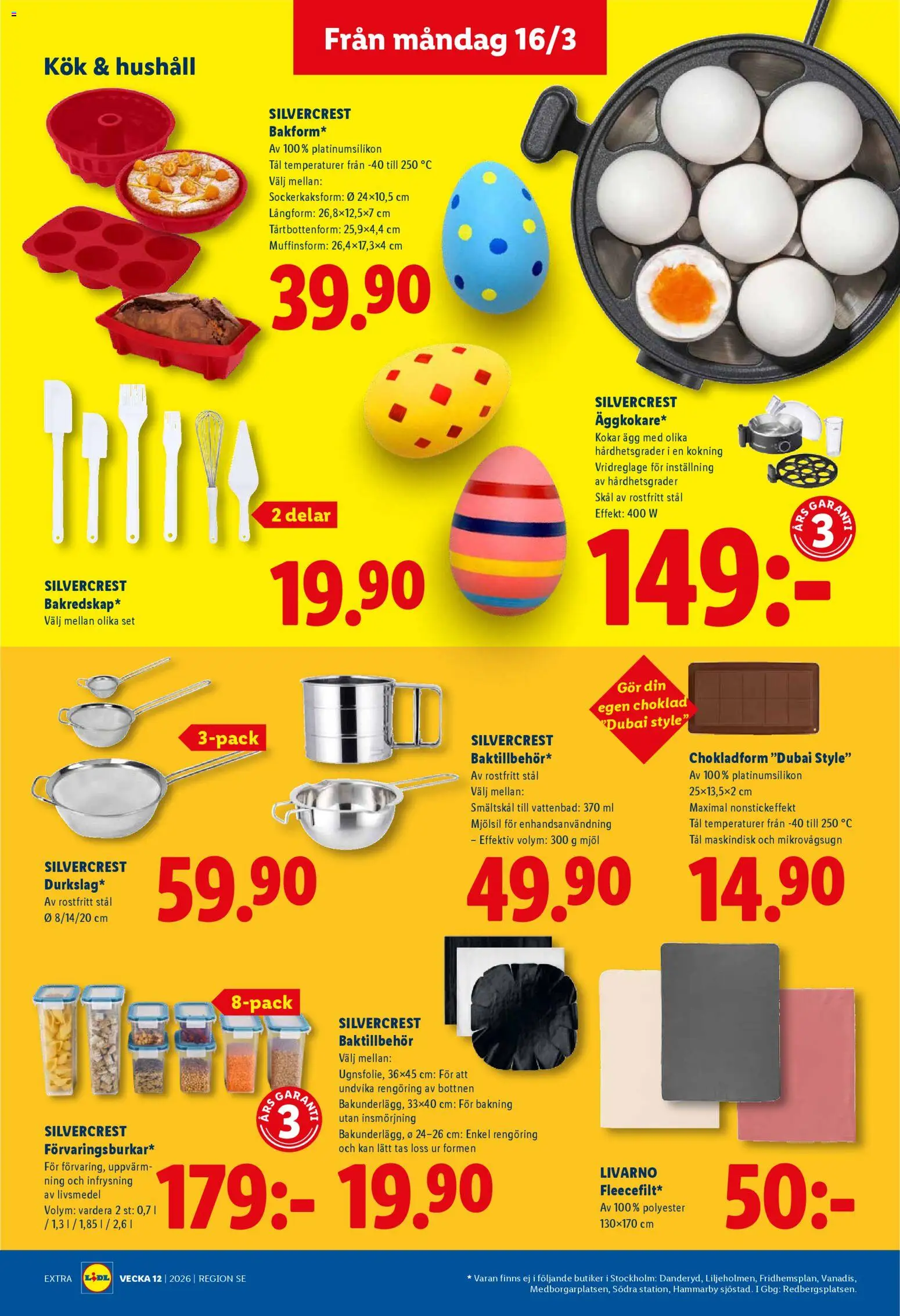 Lidl reklamblad aktuell från 16.03.2026 | Sida: 18 | Produkter: Ägg, Choklad, Set, Mikrovågsugn