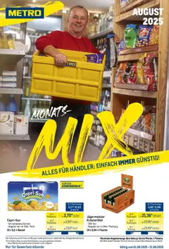 Metro  Monats-Mix gültig ab dem 01.08.2025