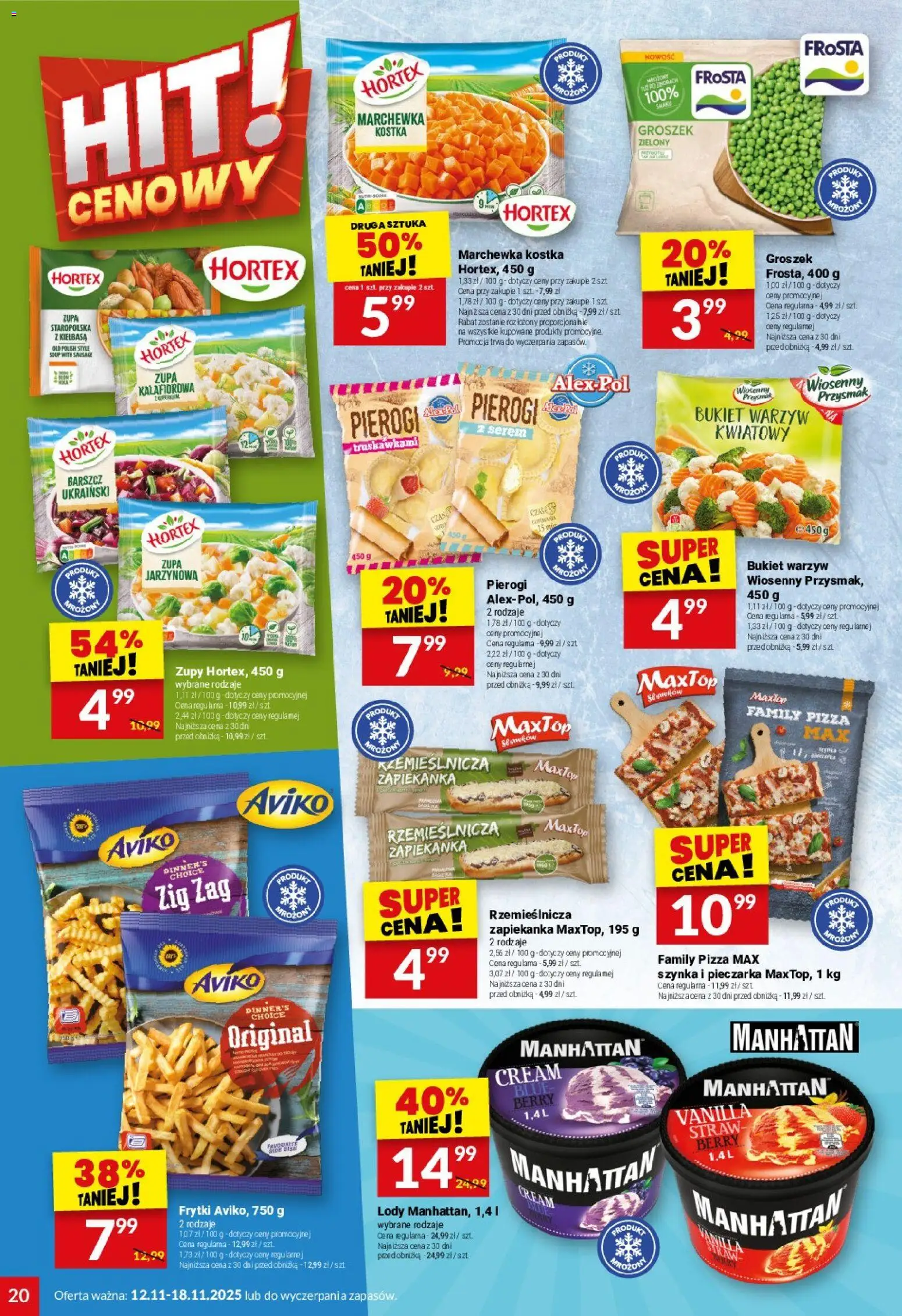 Twój Market Gazetka od 12.11.2025 | Strona: 20 | Produkty: Barszcz, Róż, Pizza, Marchewka