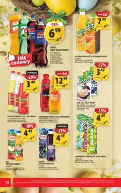 Pogląd oferty "Arhelan gazetka" - ważna od 27.03.2026 | Strona: 16 | Produkty: Delikatesy, Sok, Banan, Owoce
