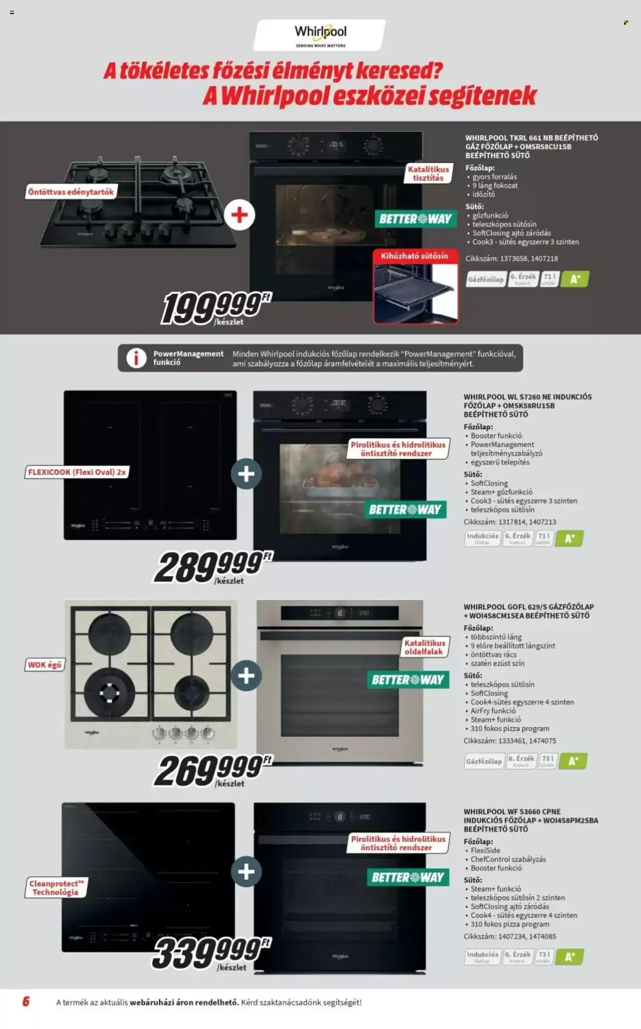Media Markt akciós ujság - amely érvényes a következő dátumtól: 03.10.2025 | Oldal: 6 | Termékek: Sütő, Főzőlap, Indukciós főzőlap, Pizza