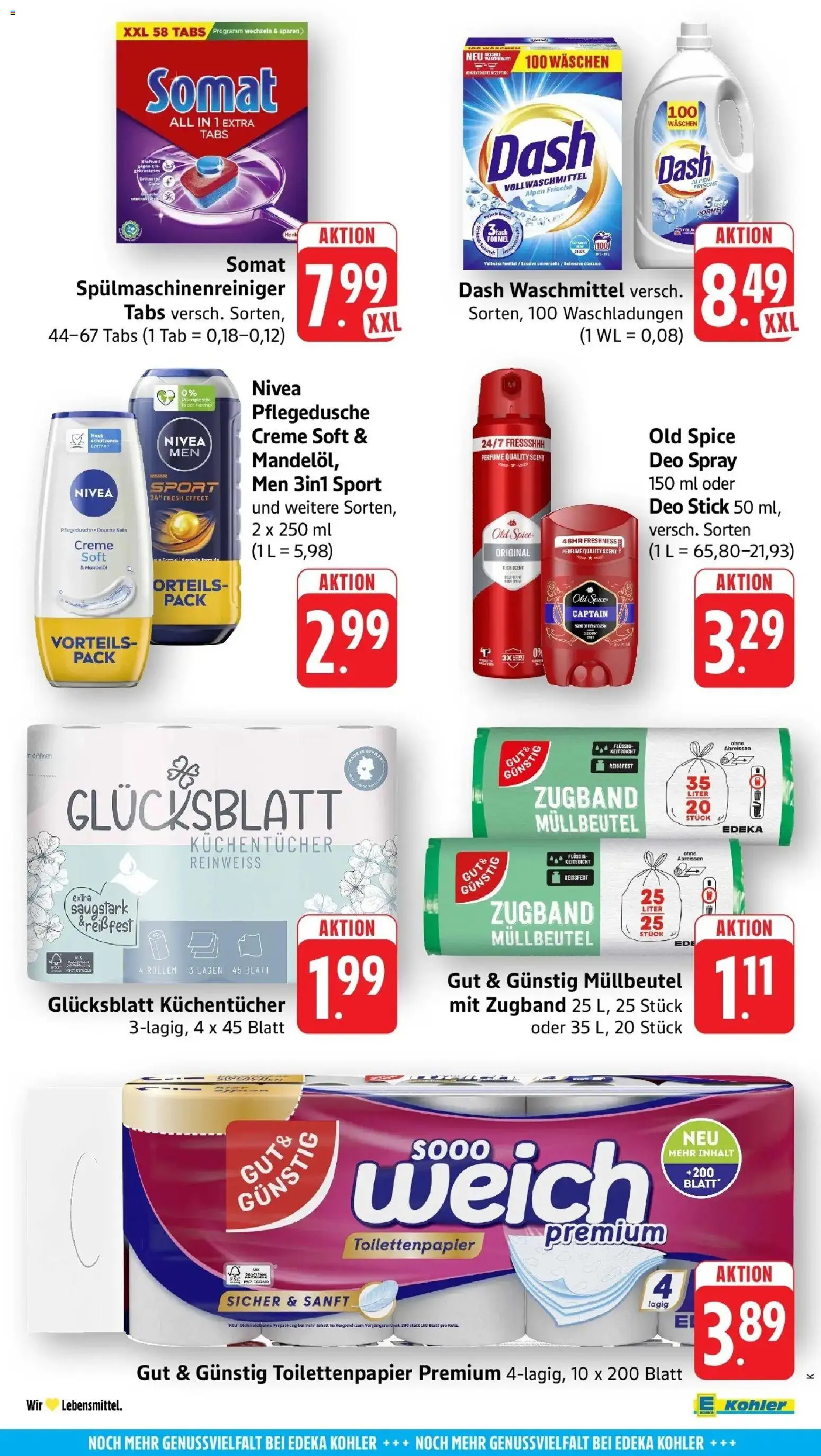 Edeka prospekt Ettenheim	 – gültig ab 15.03.2026 | Seite: 58 | Produkte: Creme, Spülmaschinenreiniger, Shower Gel, Toilettenpapier