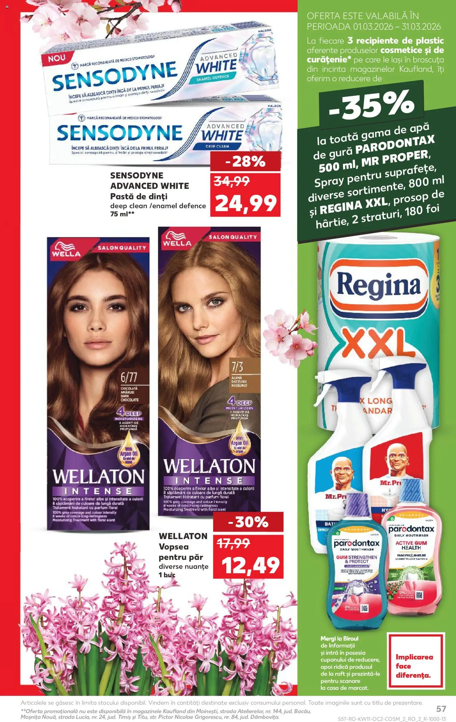 Noul catalog Kaufland – valabil de la 11.03.2026 | Pagină: 57 | Produse: Vopsea, Raft, Parfum, Pastă de dinți