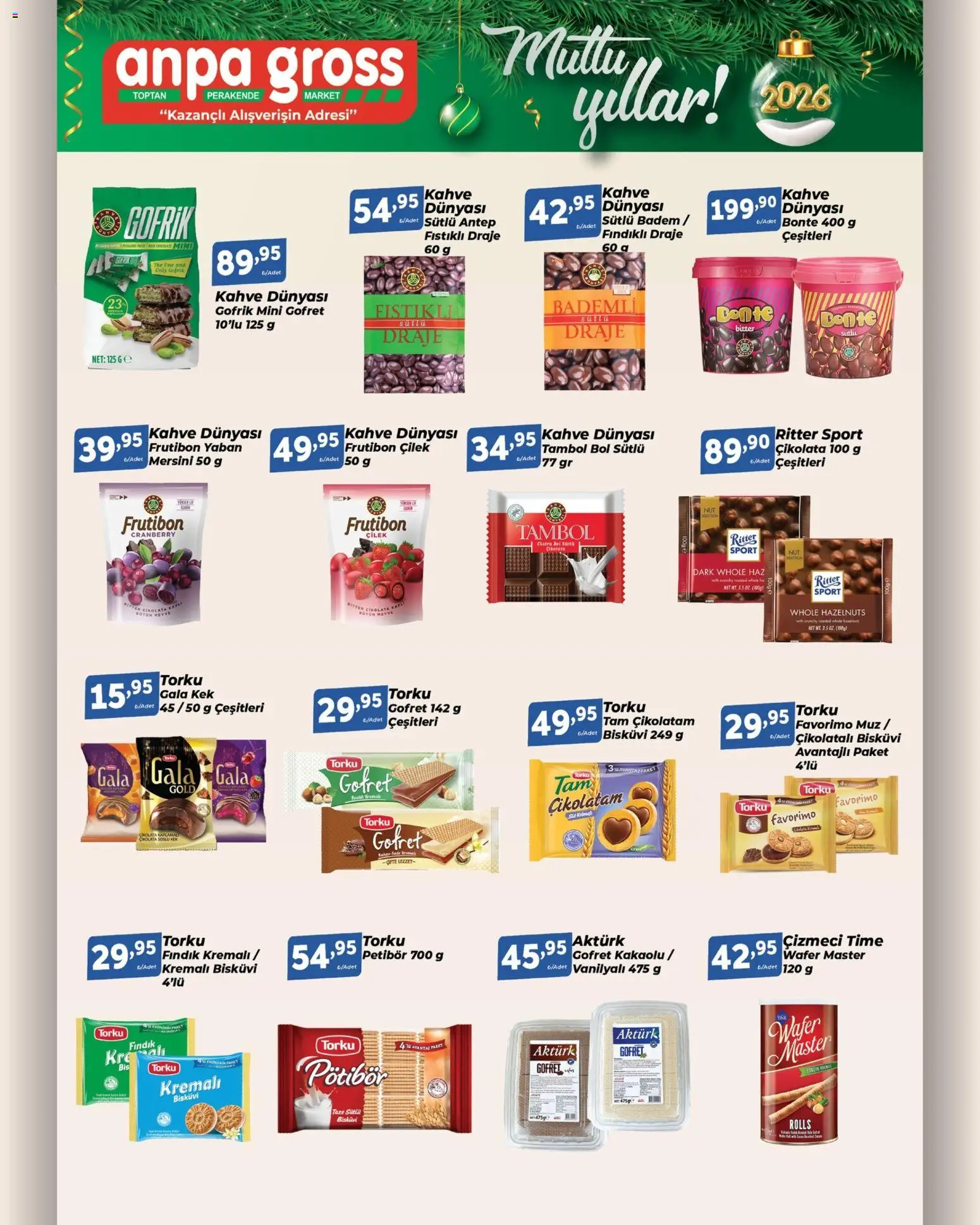 Anpa Gross Katalog - 20.12.2025 tarihinden itibaren geçerlidir | Sayfa: 5 | Ürünler: Çikolata, Çilek, Fındık, Bisküvi