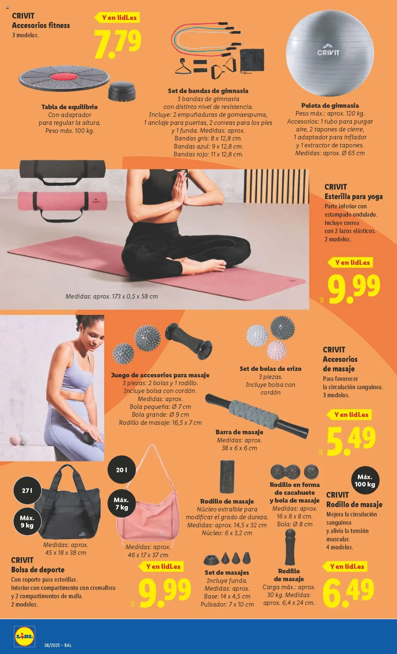 Lidl folleto de bazar │ válido desde el 15.09.2025 | Página: 22 | Productos: Inflador, Bolsa, Adaptador, Peso