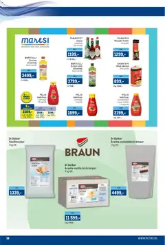 Metro akciós újság - amely érvényes a következő dátumtól: 16.04.2026 | Oldal: 16 | Termékek: Tészta, Ketchup, Cukor, Olívaolaj