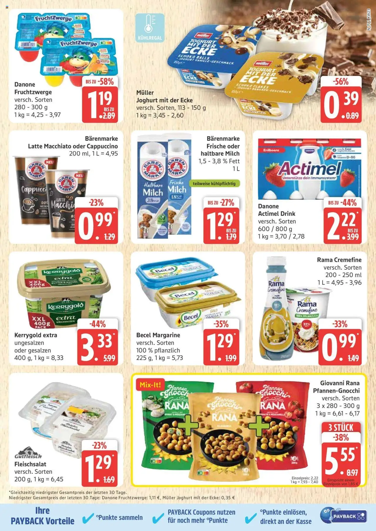 Marktkauf - Marktkauf: Wochenangebote - gültig ab dem 01.06.2025 | Seite: 15 | Produkte: Margarine, Rama, Milch, Butter