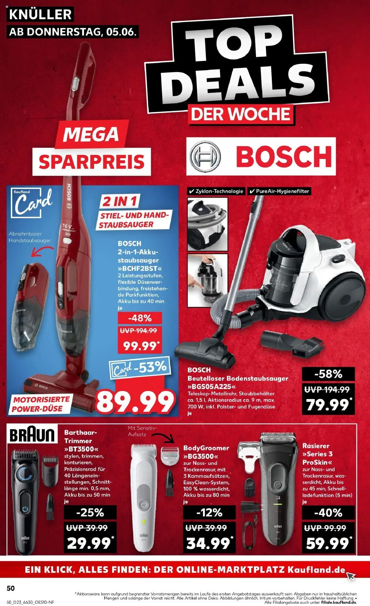 Kaufland prospekt Gummersbach	 - gültig ab dem 09.06.2025 | Seite: 65 | Produkte: Bosch, Staubsauger, Rasierer