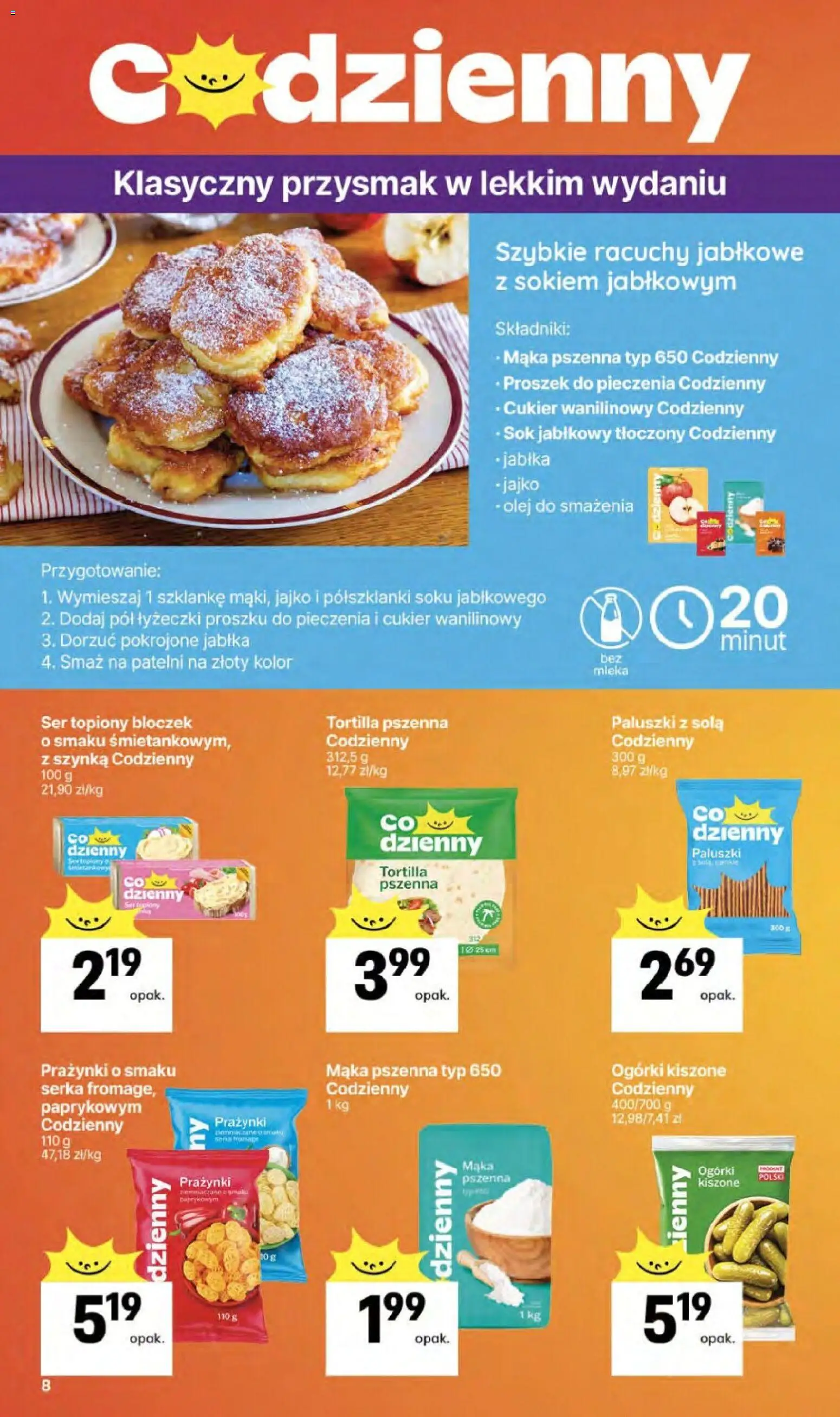 Delikatesy Centrum gazetka od 23.04.2026 | Strona: 8 | Produkty: Sok jabłkowy, Jabłka, Cukier wanilinowy, Cukier