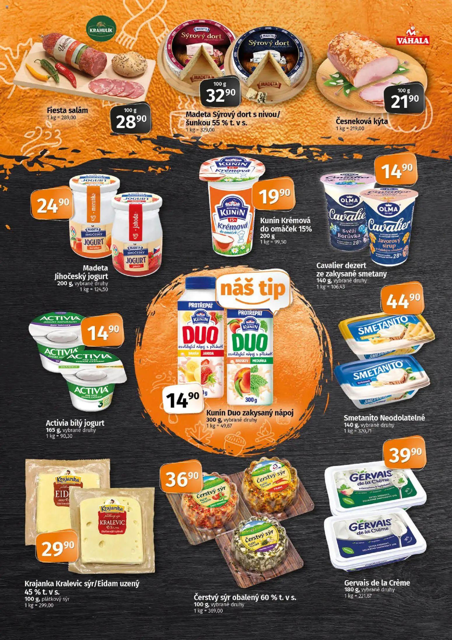 Coop leták - Tip Extra od 29.10.2025 | Strana: 2 | Produkty: Plátkový sýr, Sirup, Kýta, Čerstvý sýr