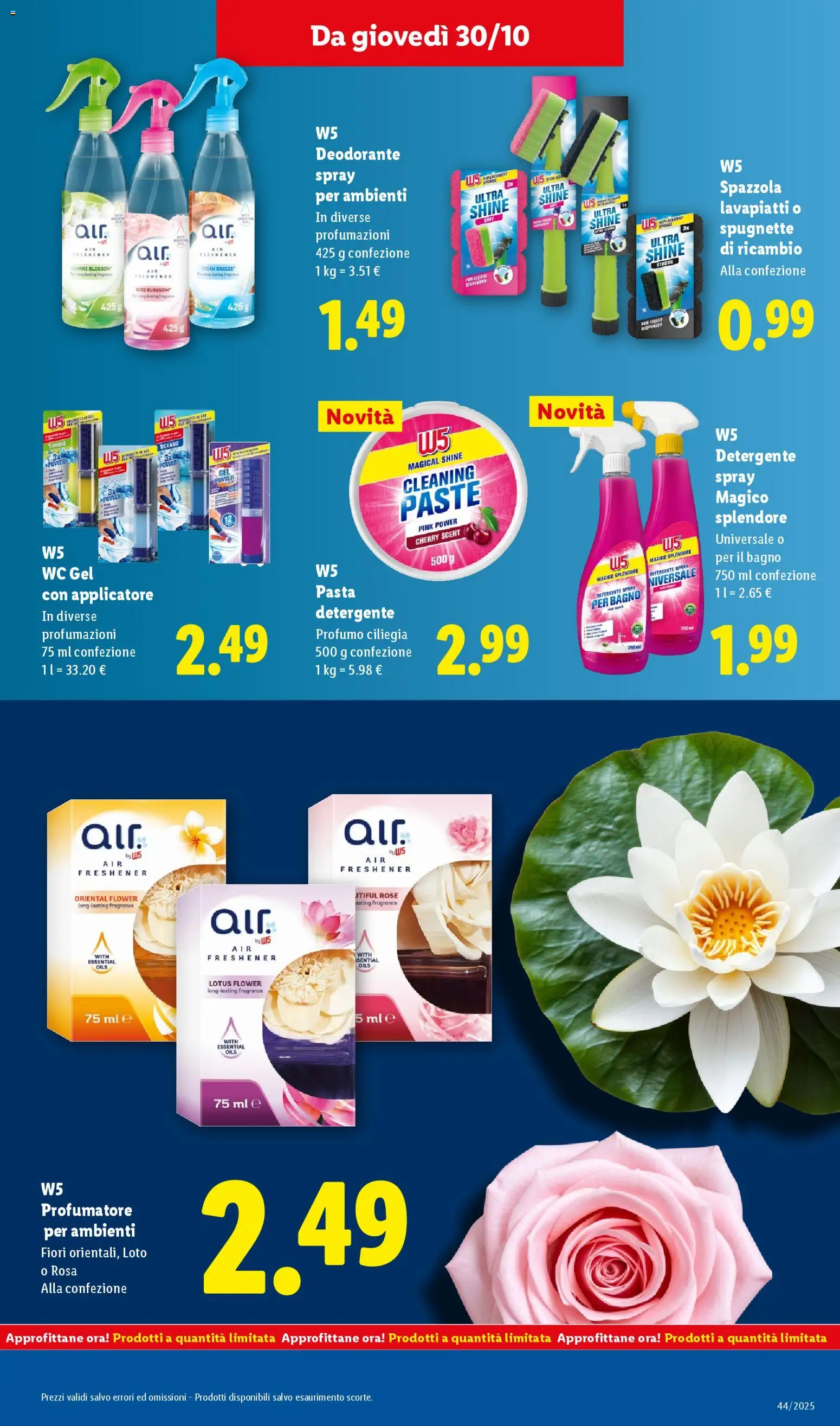 Volantino Lidl del 27.10.2025 | Pagina: 31 | Prodotti: Spazzola, Detergente, Pasta, WC