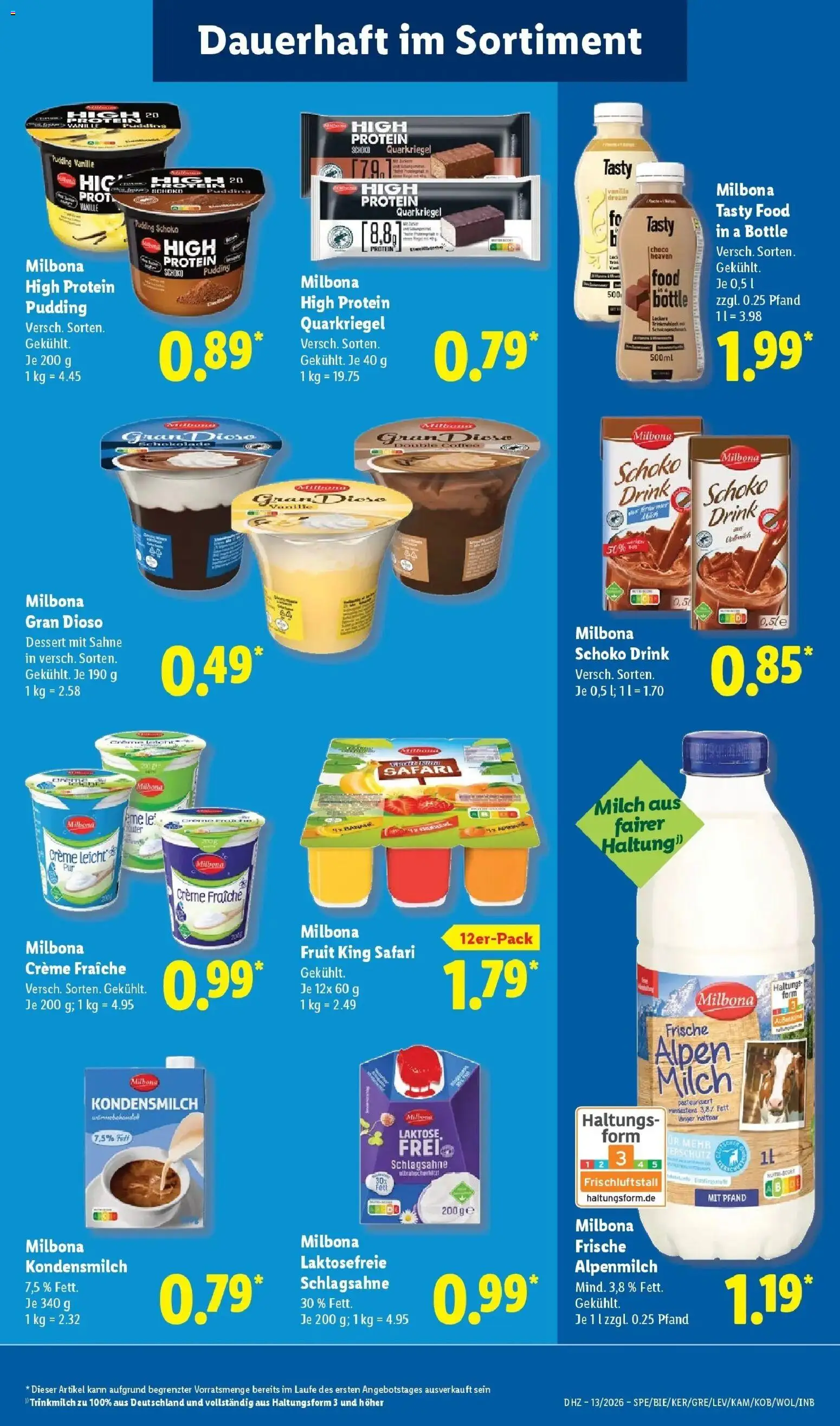 Lidl Prospekt Mühlacker – gültig ab 23.03.2026 | Seite: 21 | Produkte: High protein pudding, Pudding, Creme, Sahne