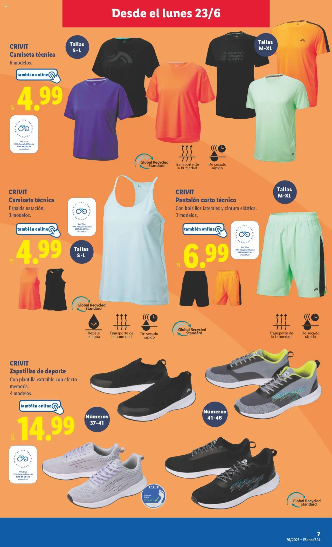 Lidl catálogo de bazar MAD │ válido desde el 23.06.2025 | Página: 11 | Productos: Zapatillas, Pantalón corto