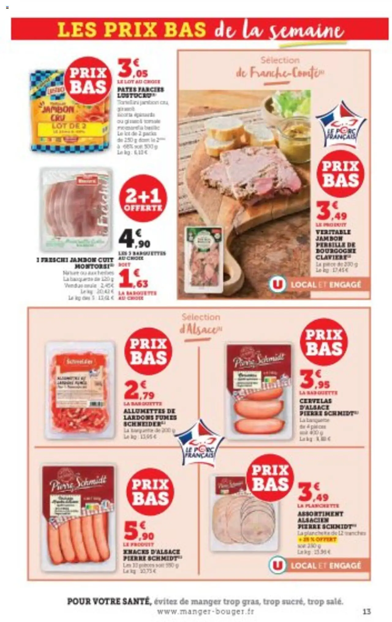  | Page: 13 | Produits: Lardons, Jambon, Porc, Pâtes