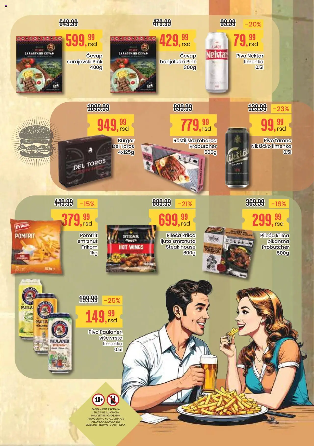 Aroma Market katalog - važi od 25.07.2025 | Strana: 7 | Proizvode: Burger, Nektar, Pomfrit, Pivo