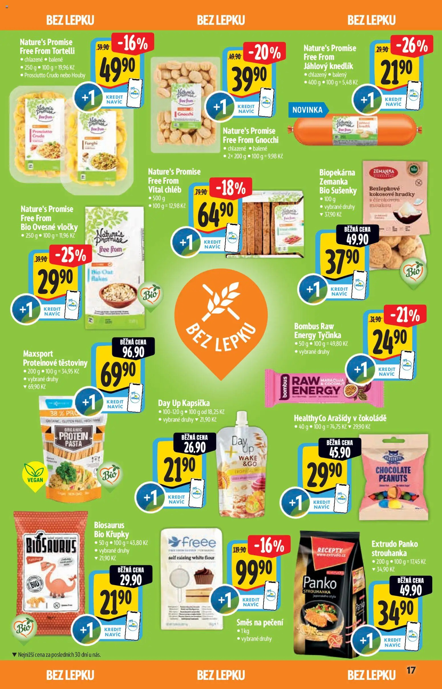 Albert katalog - Hypermarket od 14.01.2026 | Strana: 17 | Produkty: Chléb, Těstoviny, Ovesné vločky, Křupky