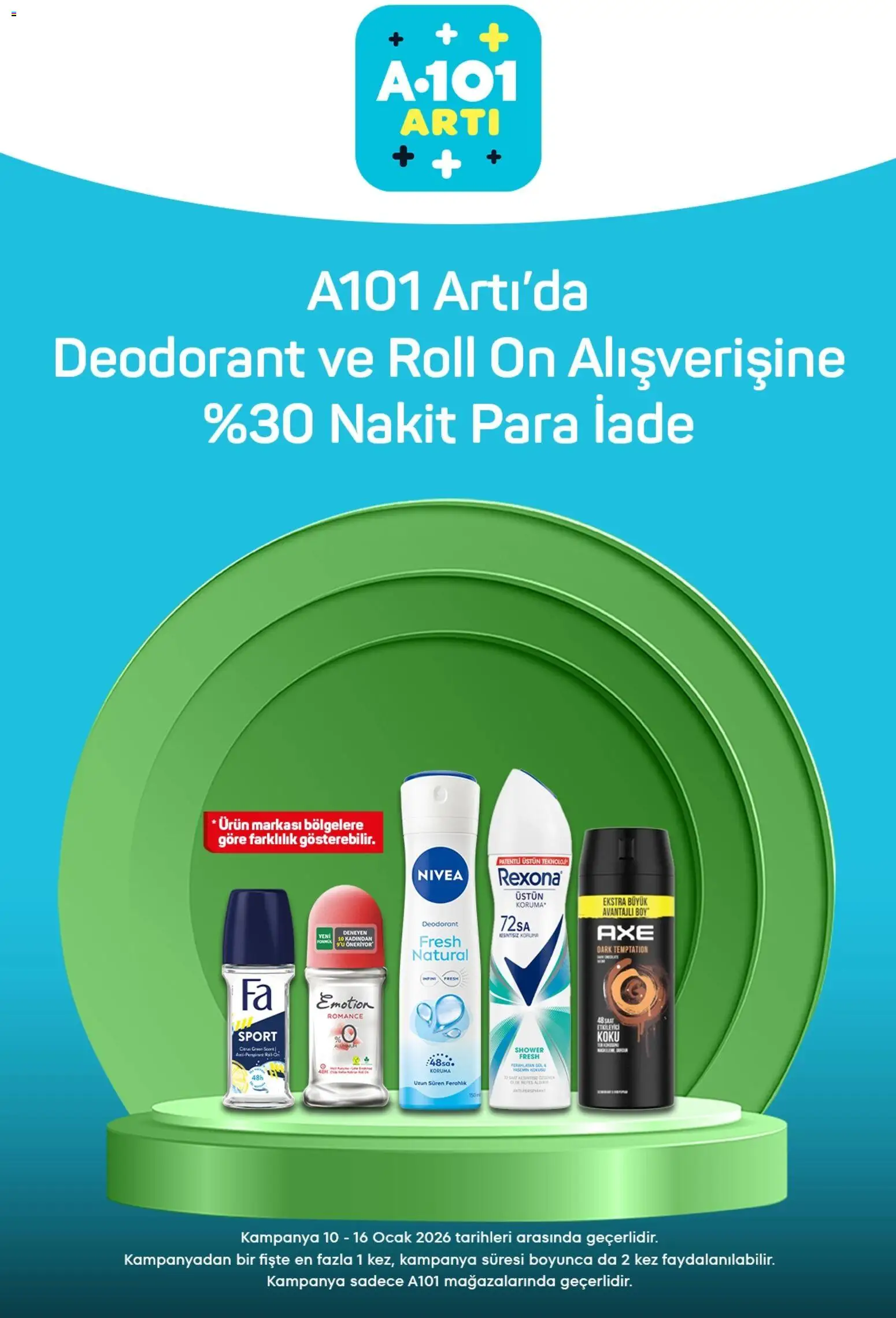 A101 Arti - 10.01.2026 tarihinden itibaren geçerlidir | Sayfa: 2 | Ürünler: Antiperspirant, Koku, Yasemin, Ocak