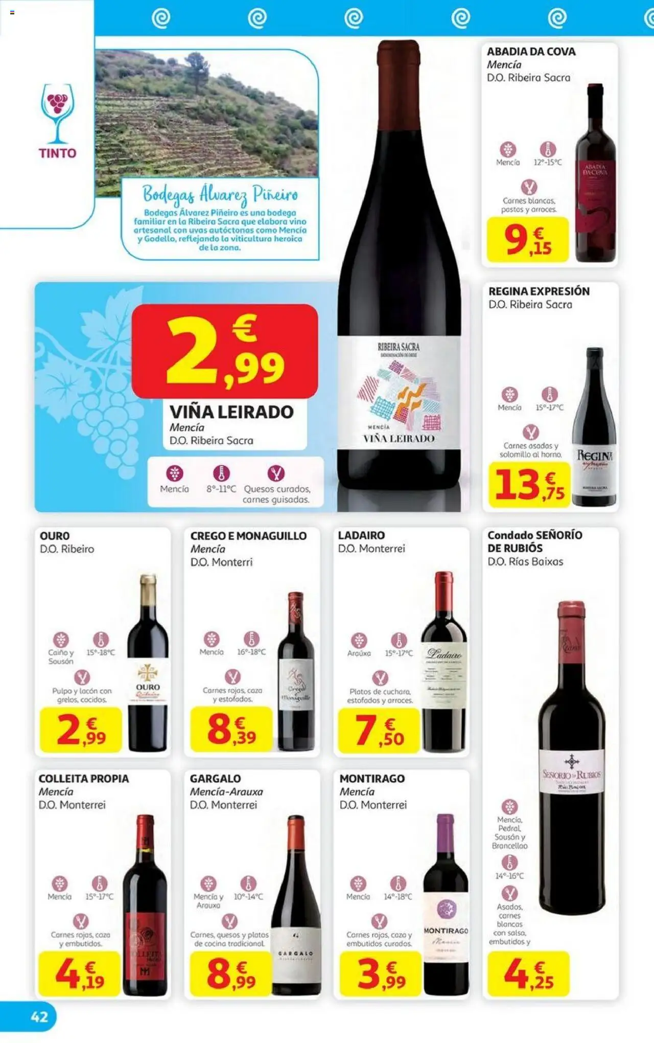 Alcampo - HG Galicia │ válido desde el 06.10.2025 | Página: 42 | Productos: Τζίντζερ, Vino, Νυχτικό, Cocina