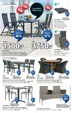 JYSK leták od 02.07.2025 | Strana: 5 | Produkty: Zahradní lavice, Křeslo, Stůl, Židle