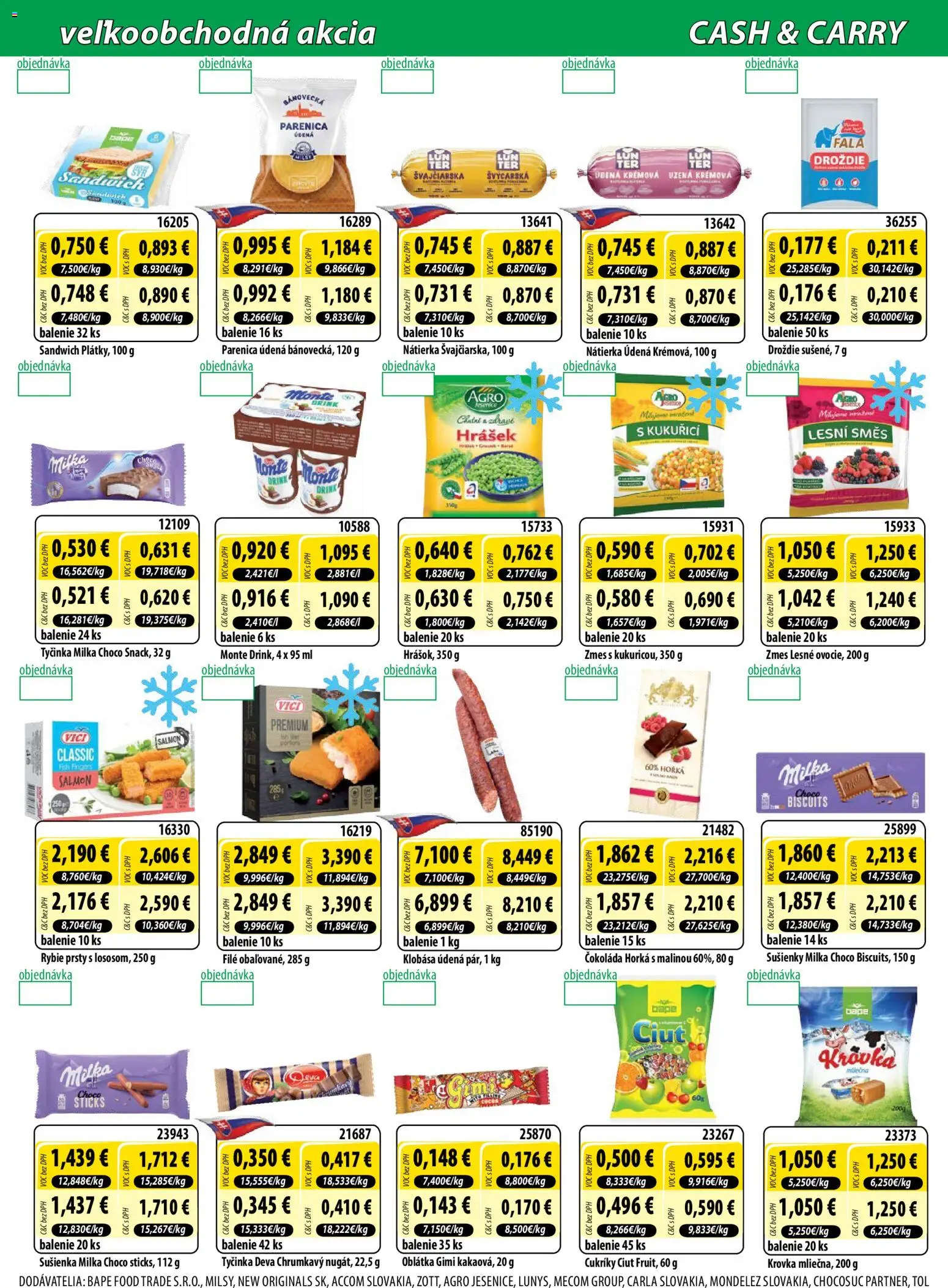Nové Milk Agro akcie – leták je platný od 17.12.2025 | Strana: 3 | Produkty: Klobása, Čokoláda, Cukríky, Milka