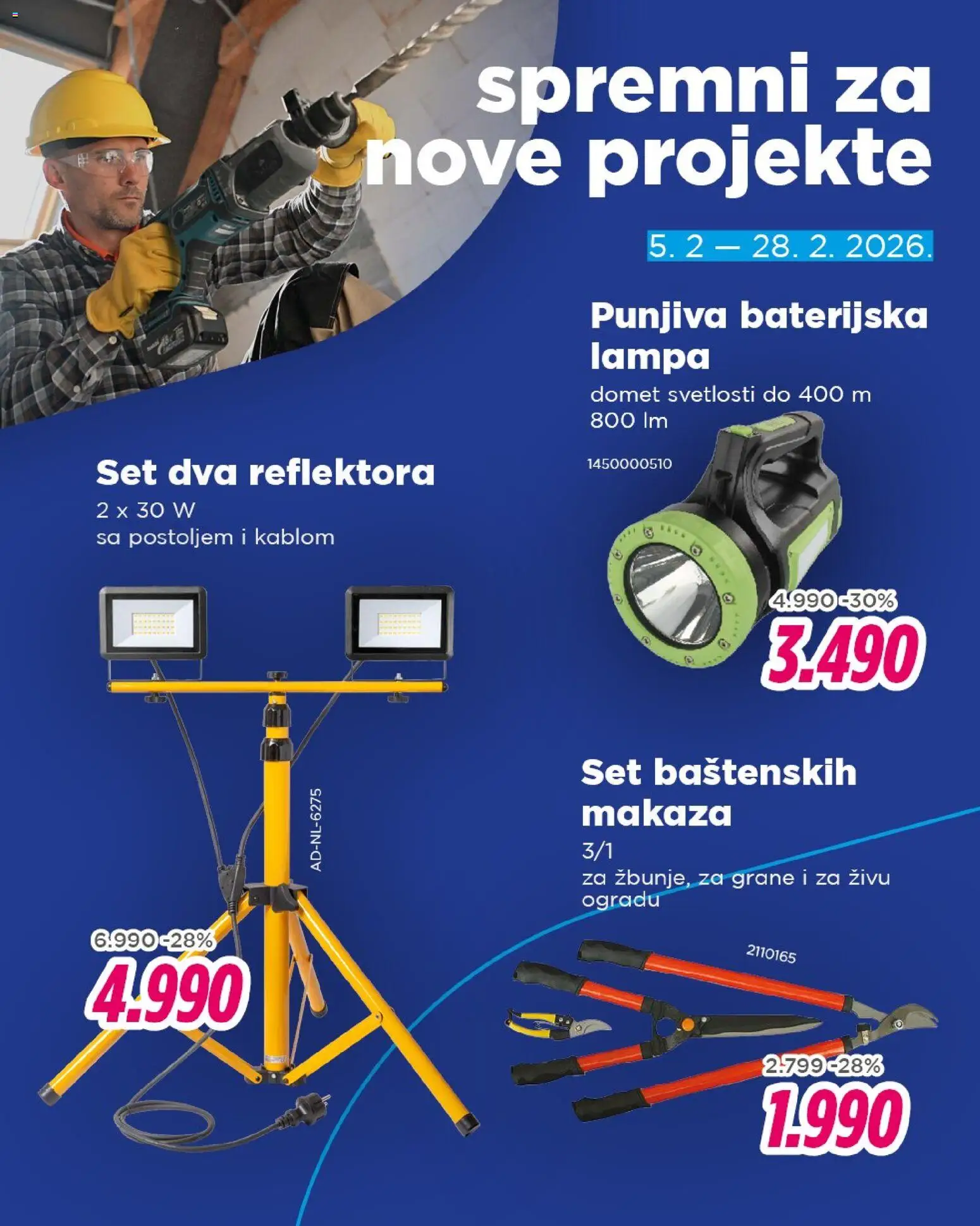 Okov katalog - važi od 05.02.2026 | Strana: 7 | Proizvode: Lampa