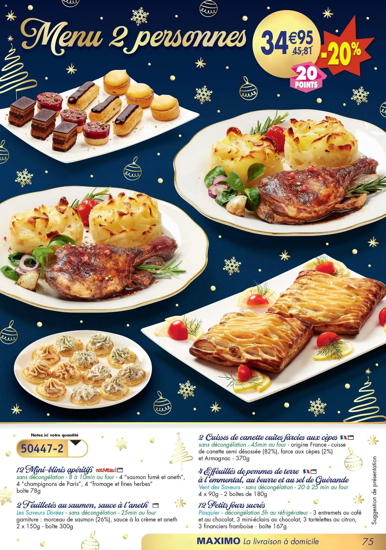 {H1} | Page: 75 | Produits: Four, Sel, Crème, Pommes de terre