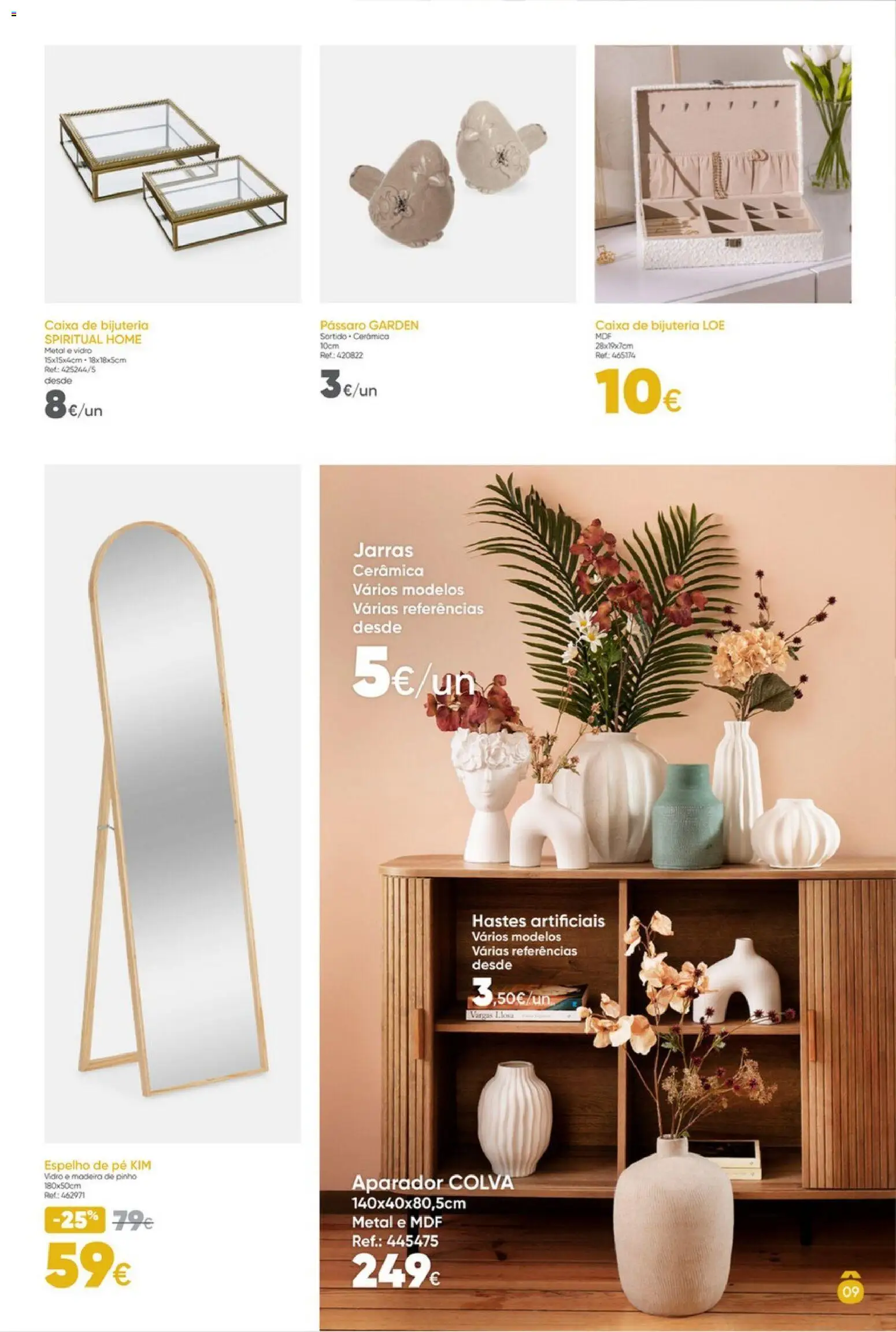 Hôma Catálogo │ válido de 13.02.2026 | Página: 9 | Produtos: Aparador, Caixa, Espelho