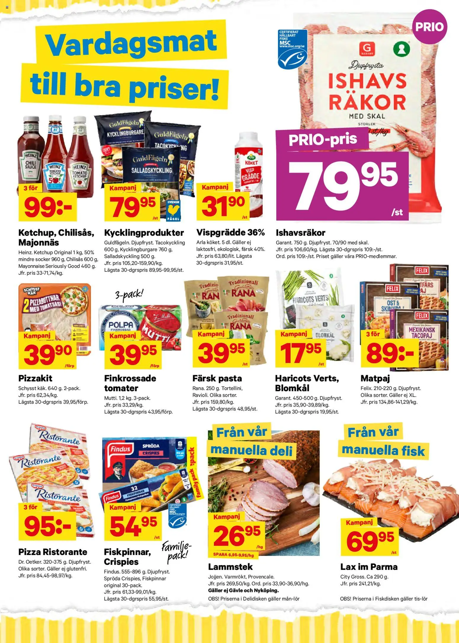 City Gross reklamblad aktuell från 24.11.2025 | Sida: 7 | Produkter: Visp, Haricots verts, Ost, Ketchup