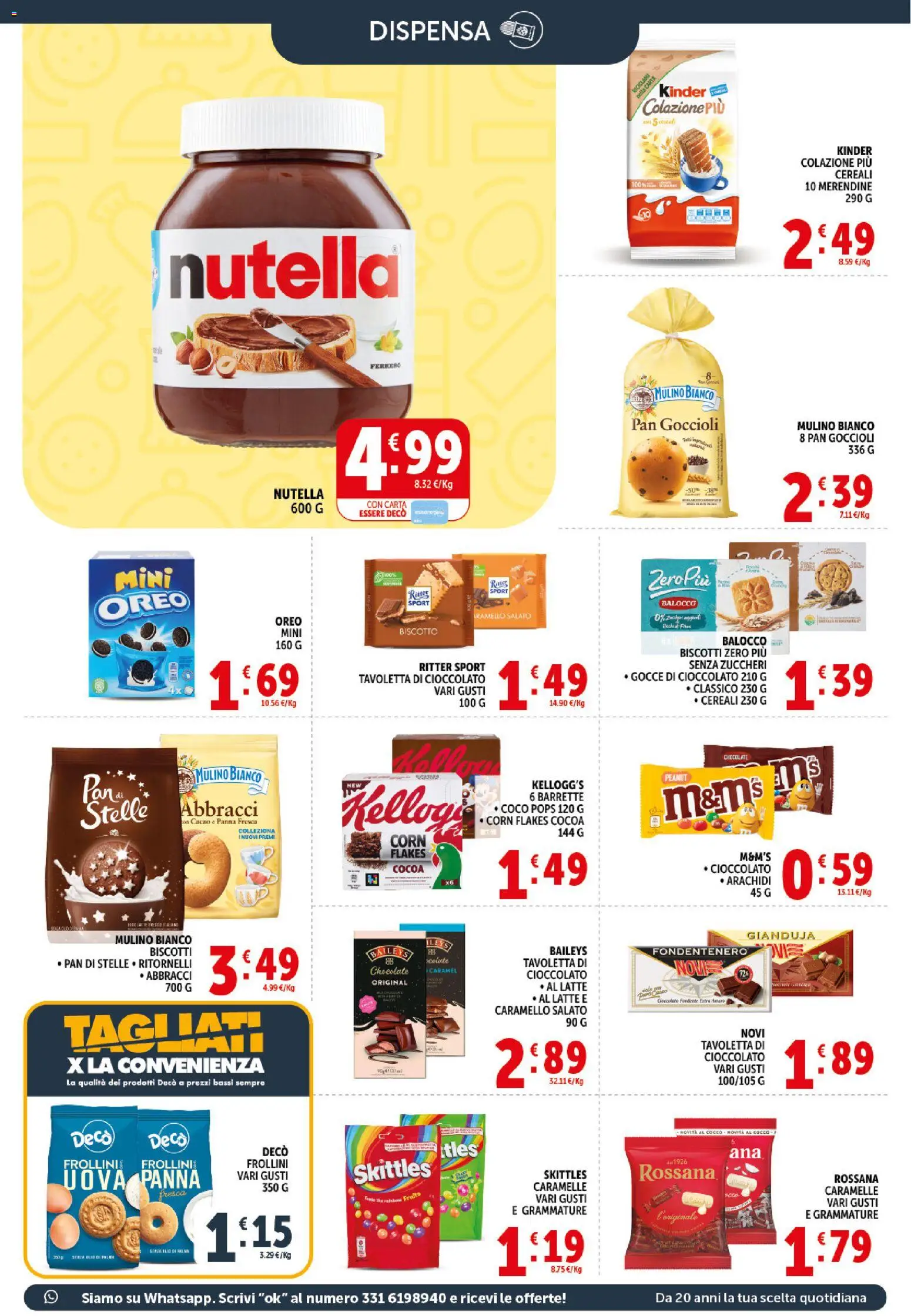 Volantino Decò del 21.04.2026 | Pagina: 11 | Prodotti: Cioccolato, Panna, The, Frollini